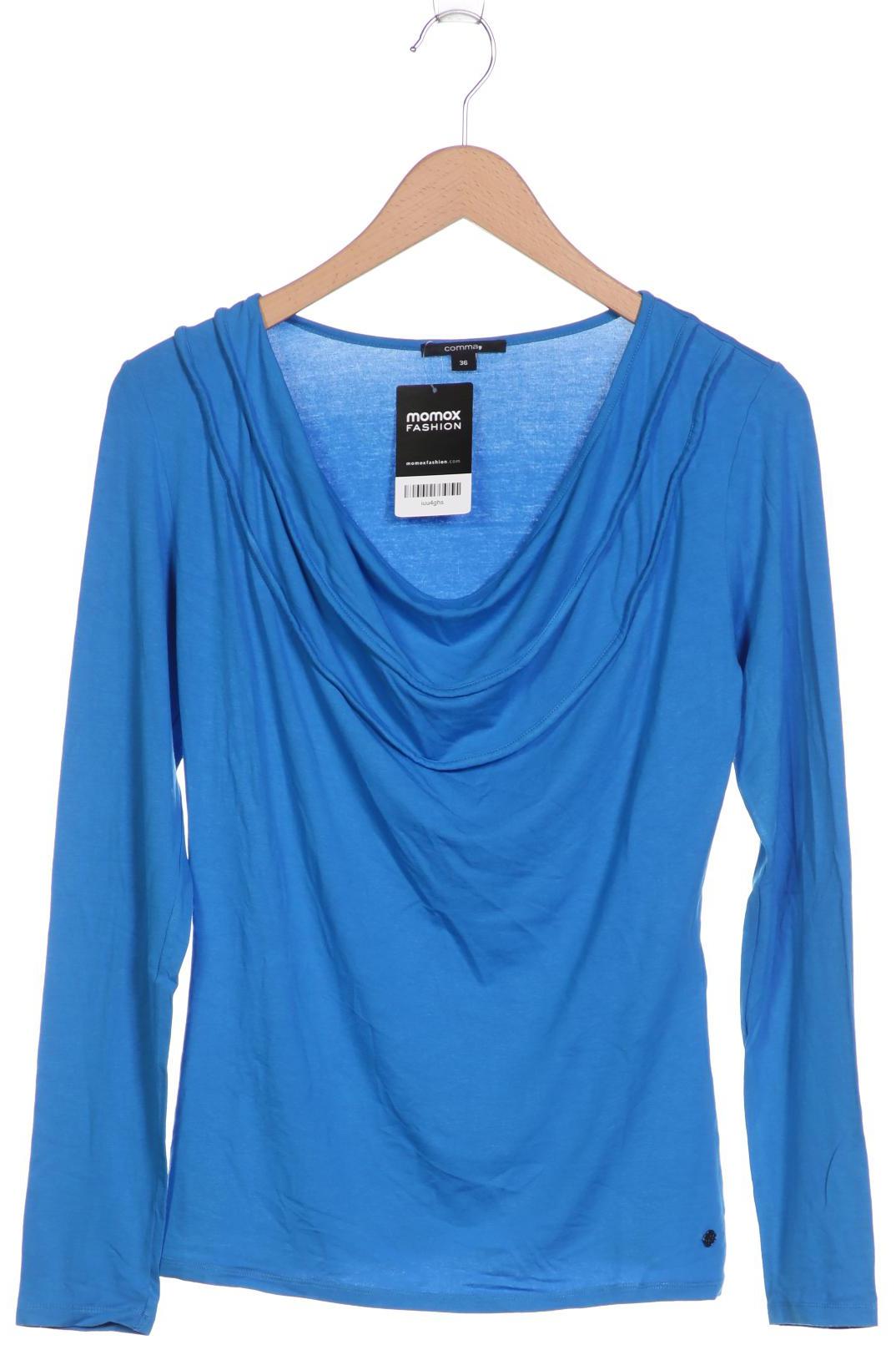 

Comma Damen Langarmshirt, blau