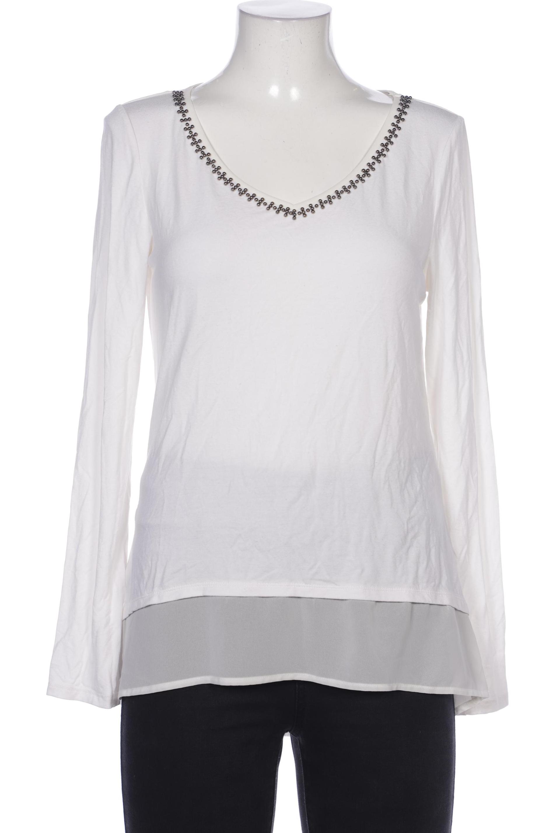 

Comma Damen Langarmshirt, weiß, Gr. 38
