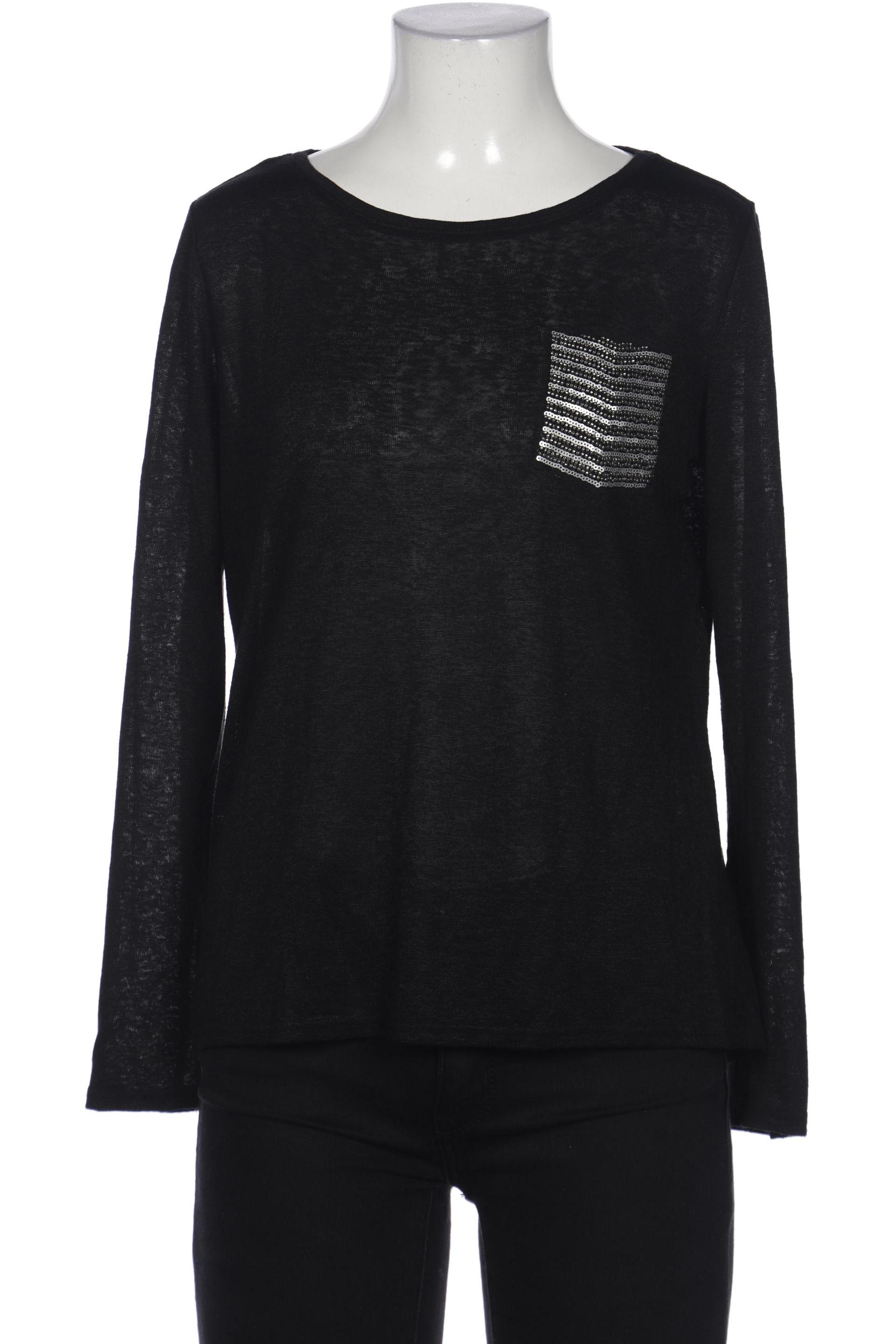 

Comma Damen Langarmshirt, schwarz, Gr. 36