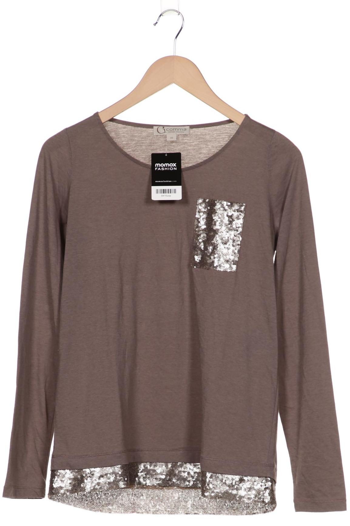 

Comma Damen Langarmshirt, braun, Gr. 38