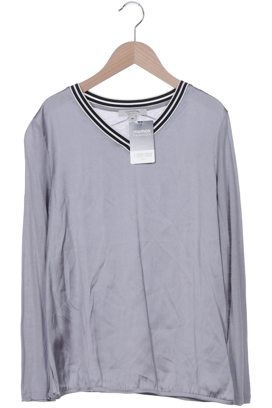 

Comma Damen Langarmshirt, grau, Gr. 38