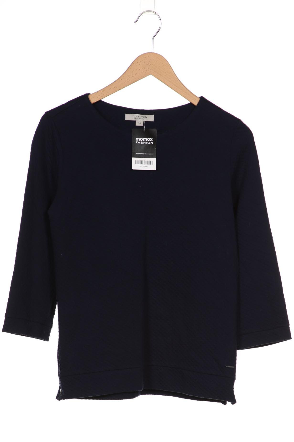 

Comma Damen Langarmshirt, marineblau, Gr. 36