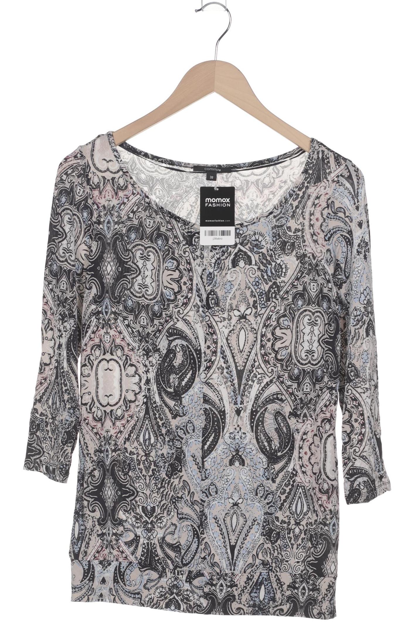 

Comma Damen Langarmshirt, mehrfarbig, Gr. 38