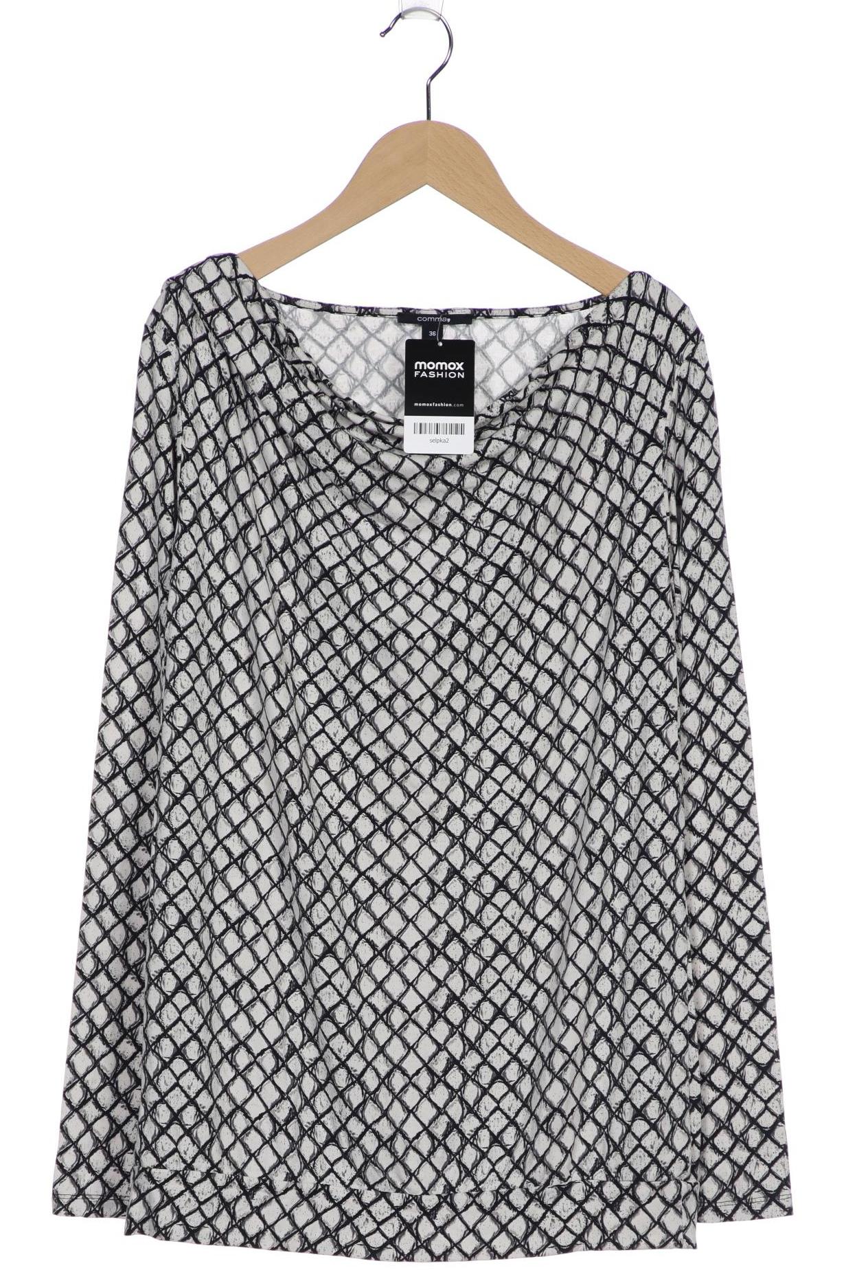 

Comma Damen Langarmshirt, schwarz, Gr. 36
