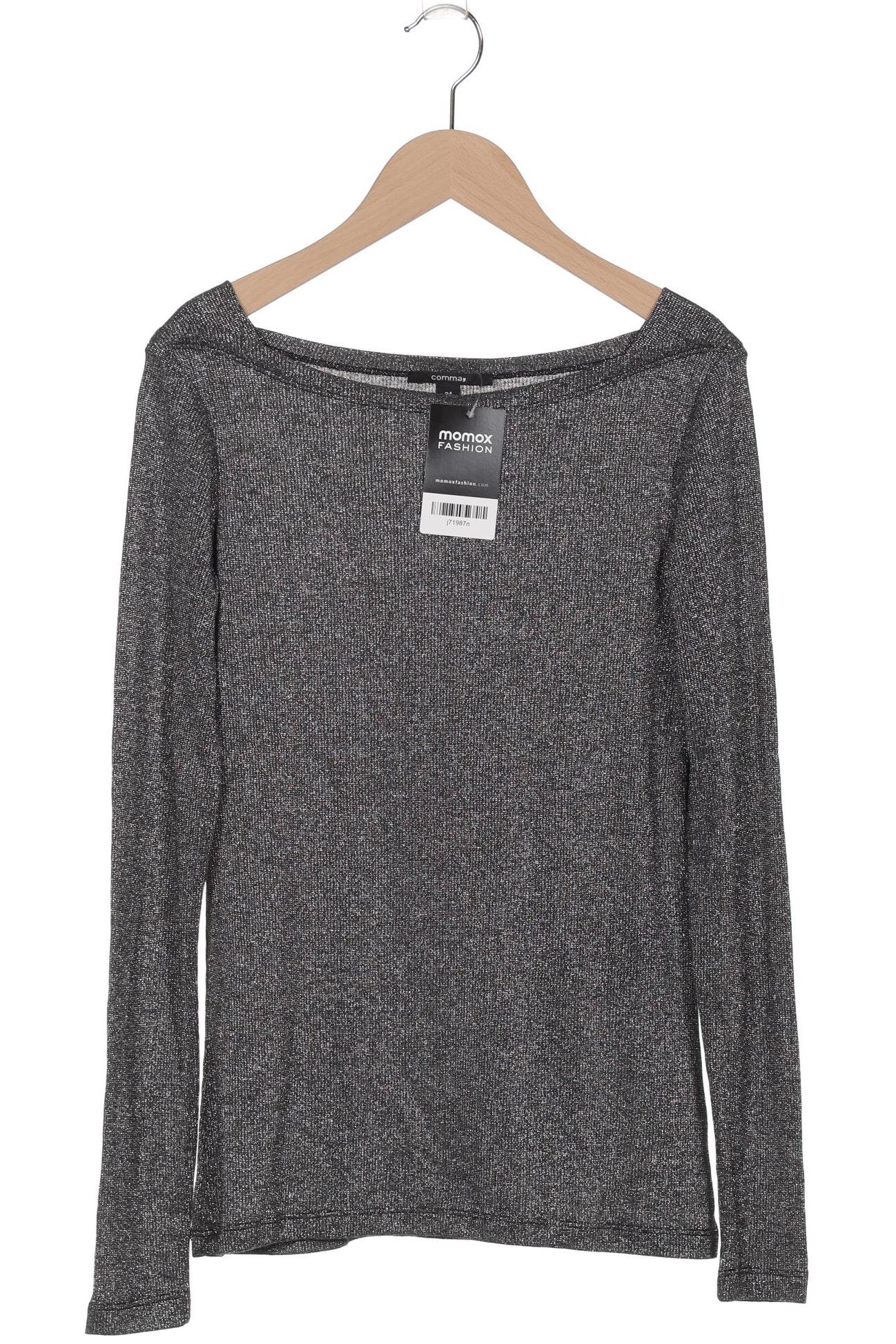 

Comma Damen Langarmshirt, silber, Gr. 34
