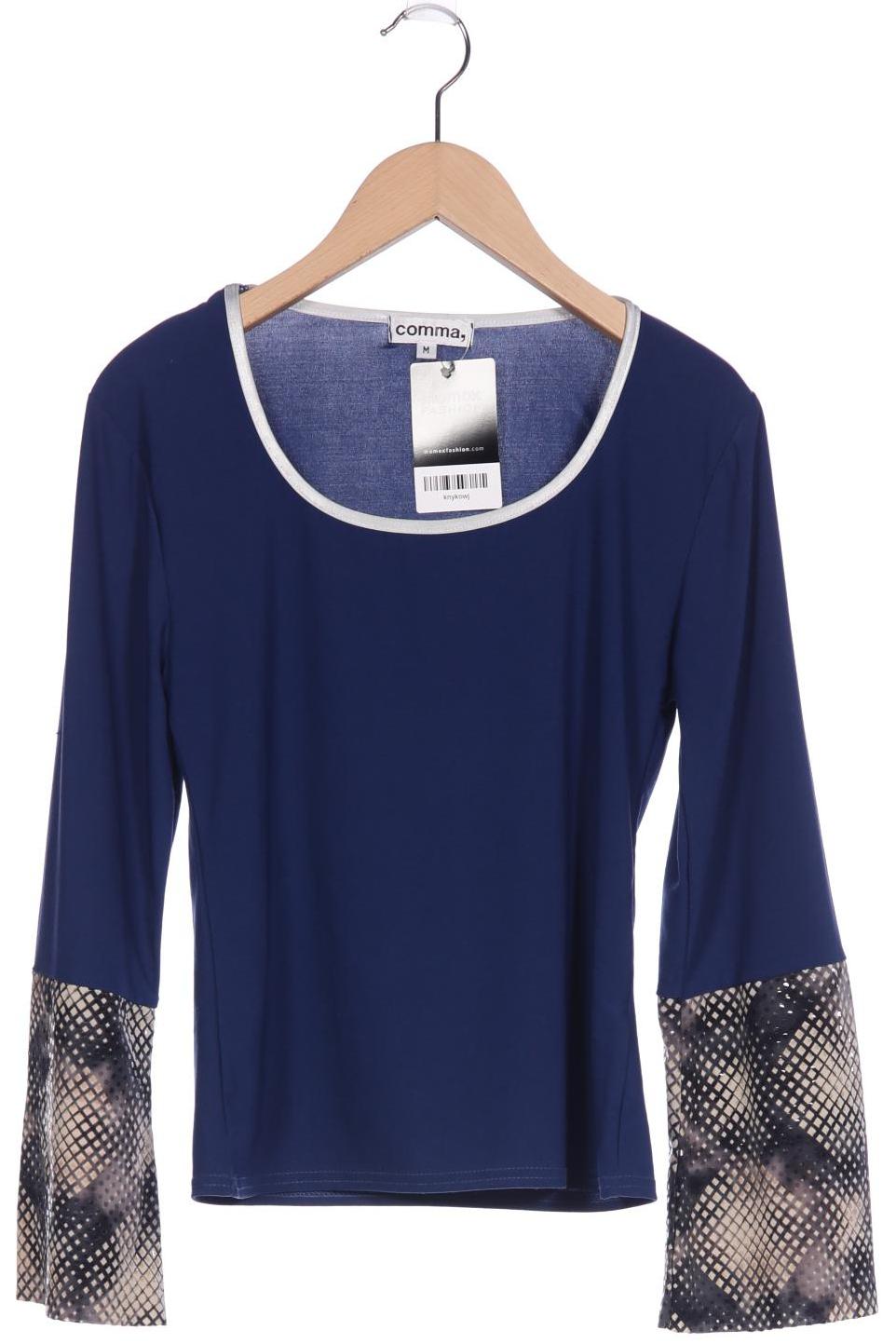 

Comma Damen Langarmshirt, blau, Gr. 38