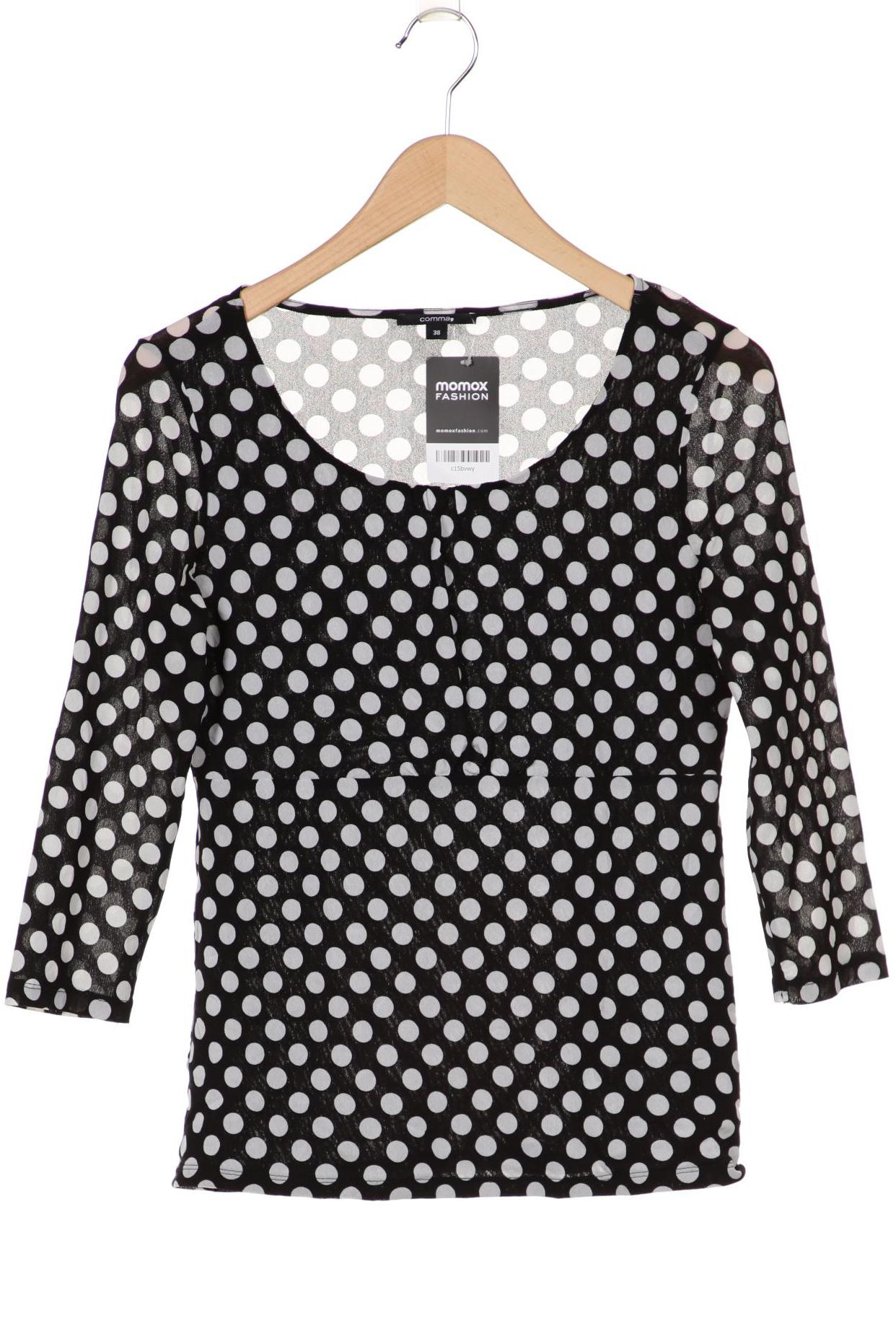 

Comma Damen Langarmshirt, schwarz, Gr. 38