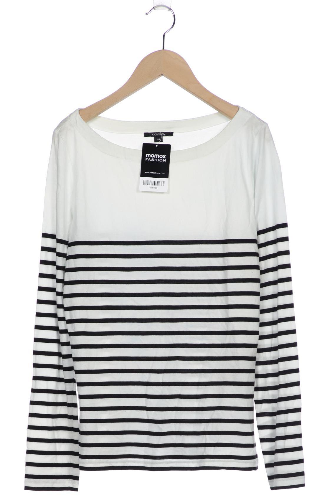 

Comma Damen Langarmshirt, weiß