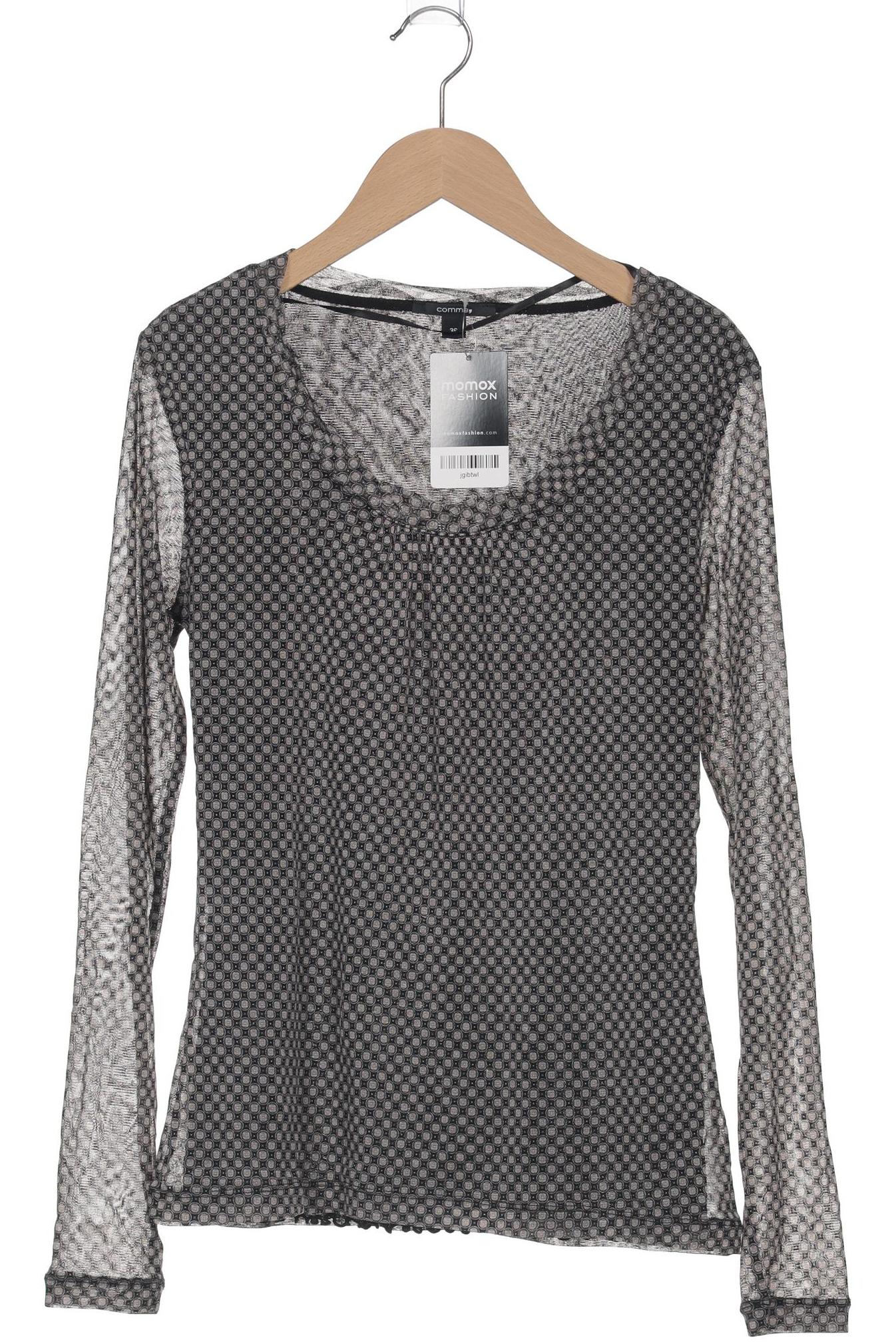 

Comma Damen Langarmshirt, schwarz, Gr. 36