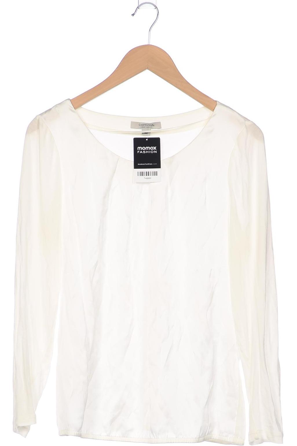 

Comma Damen Langarmshirt, cremeweiß, Gr. 40