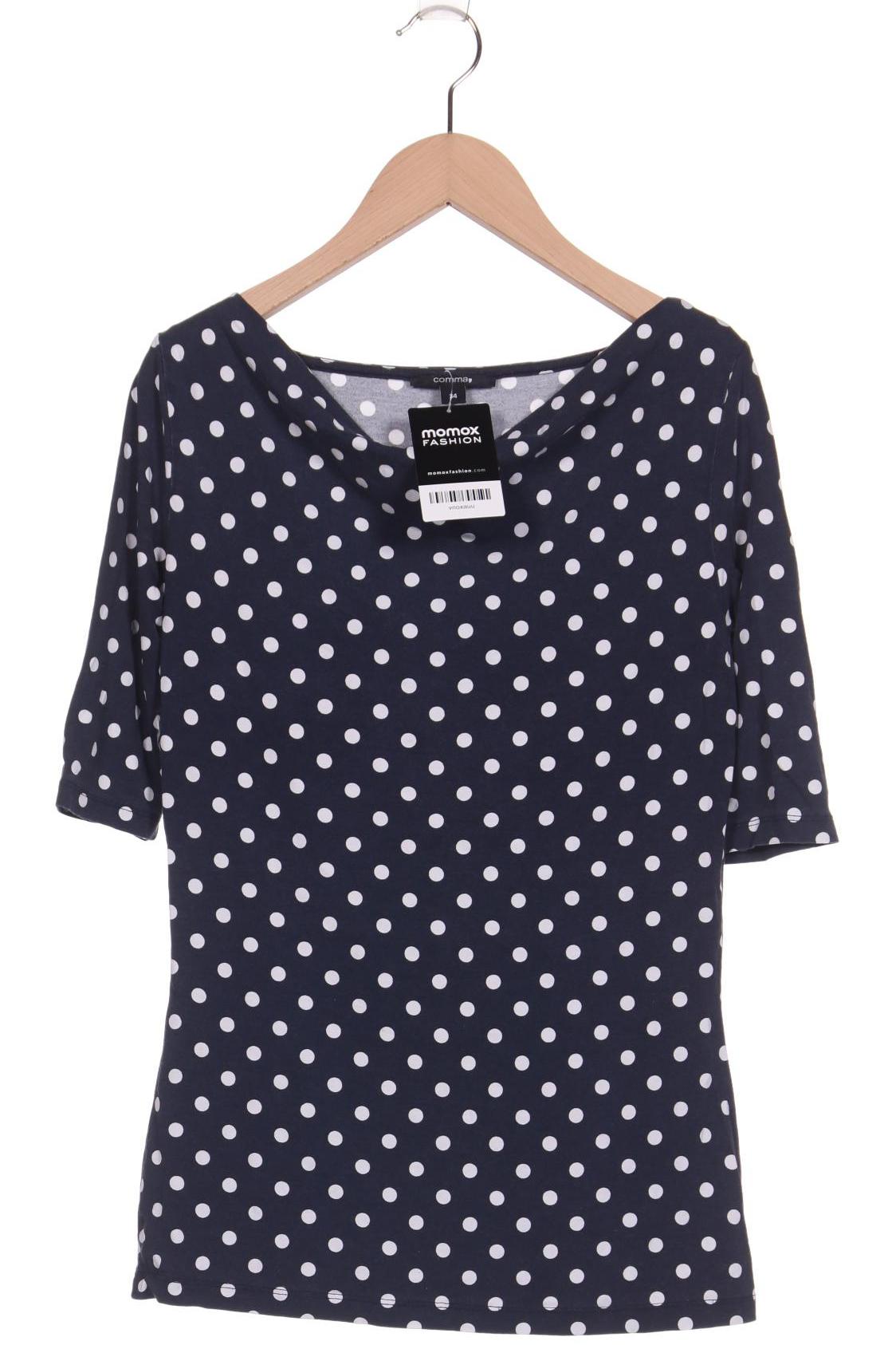 

Comma Damen Langarmshirt, marineblau, Gr. 34