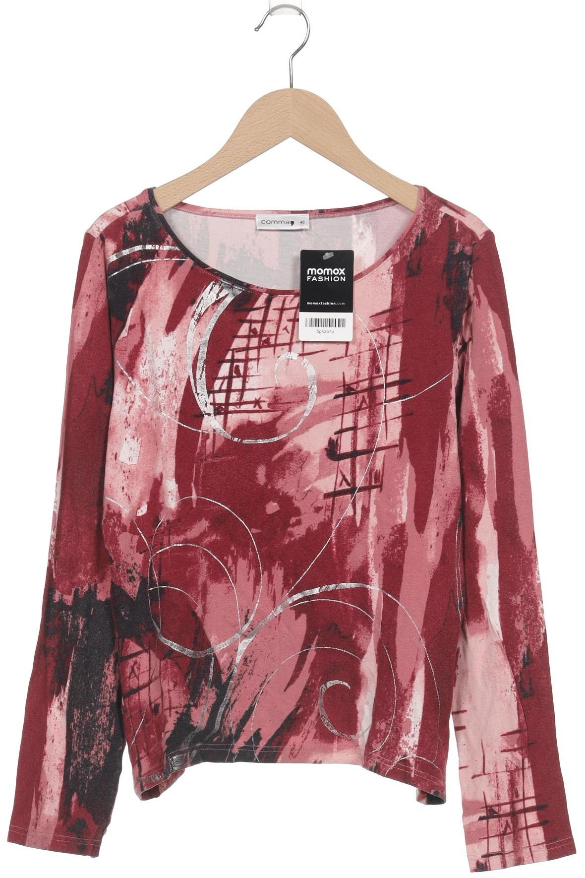 

Comma Damen Langarmshirt, bordeaux, Gr. 40