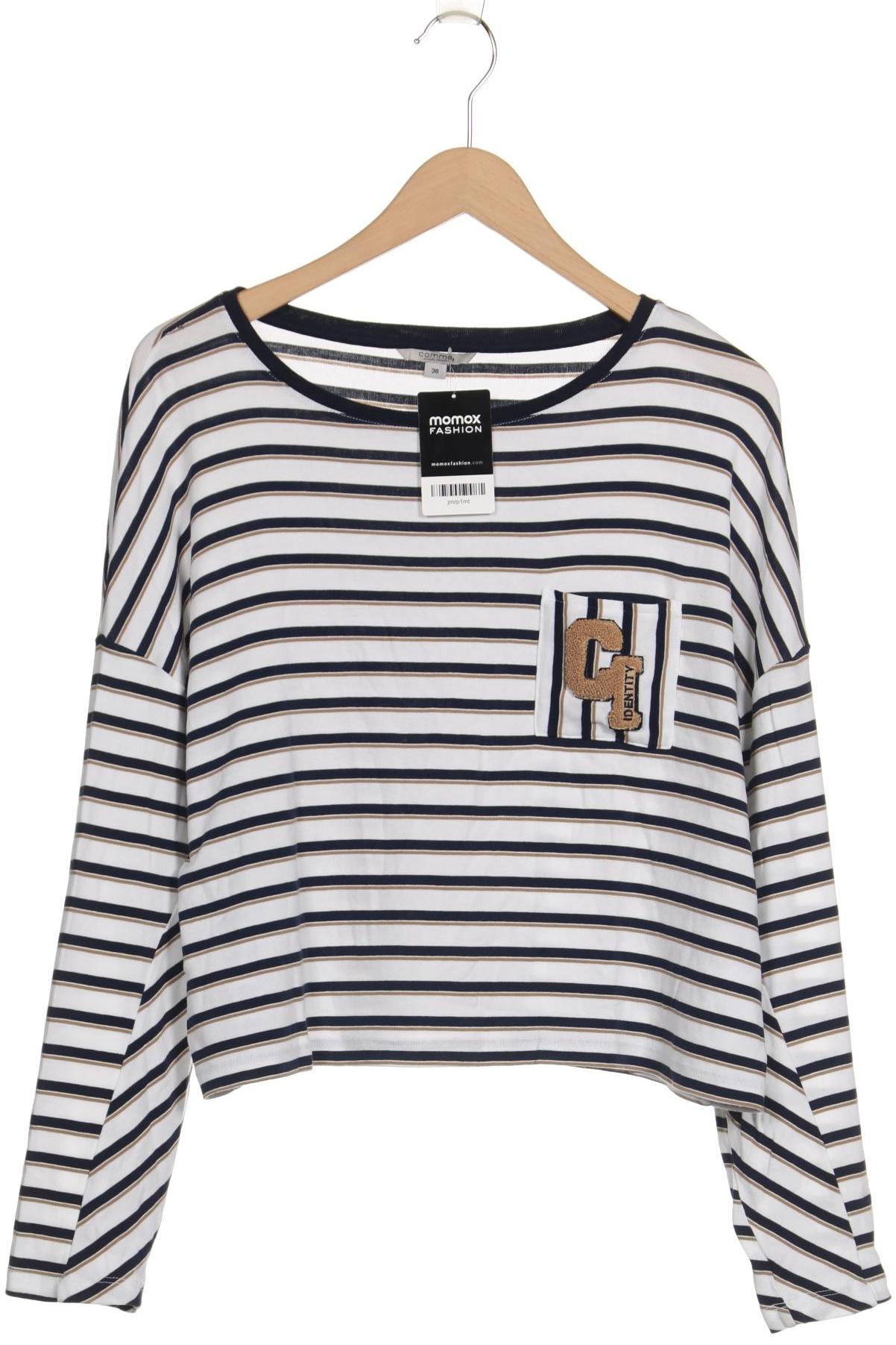 

Comma Damen Langarmshirt, weiß, Gr. 38