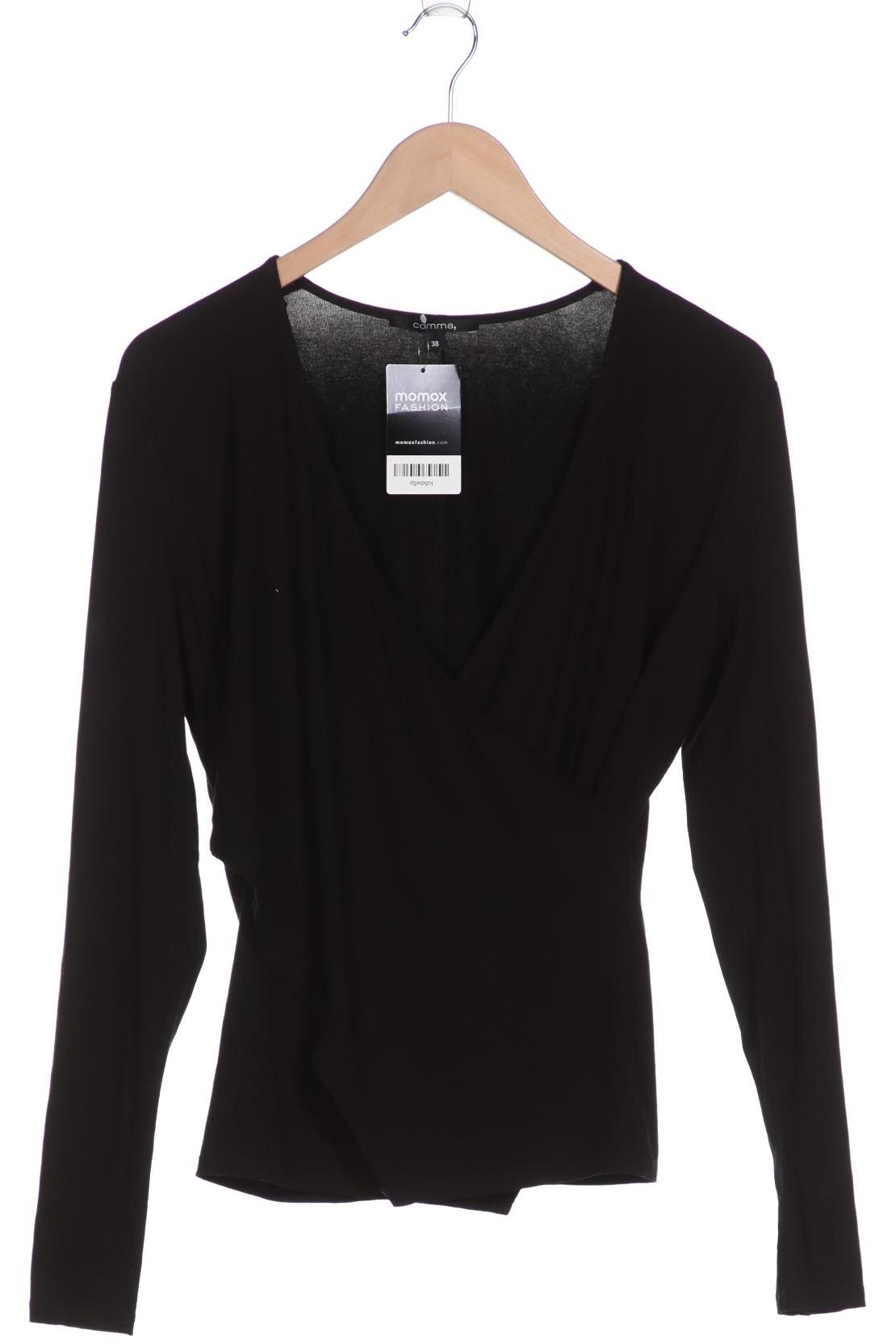 

Comma Damen Langarmshirt, schwarz, Gr. 38