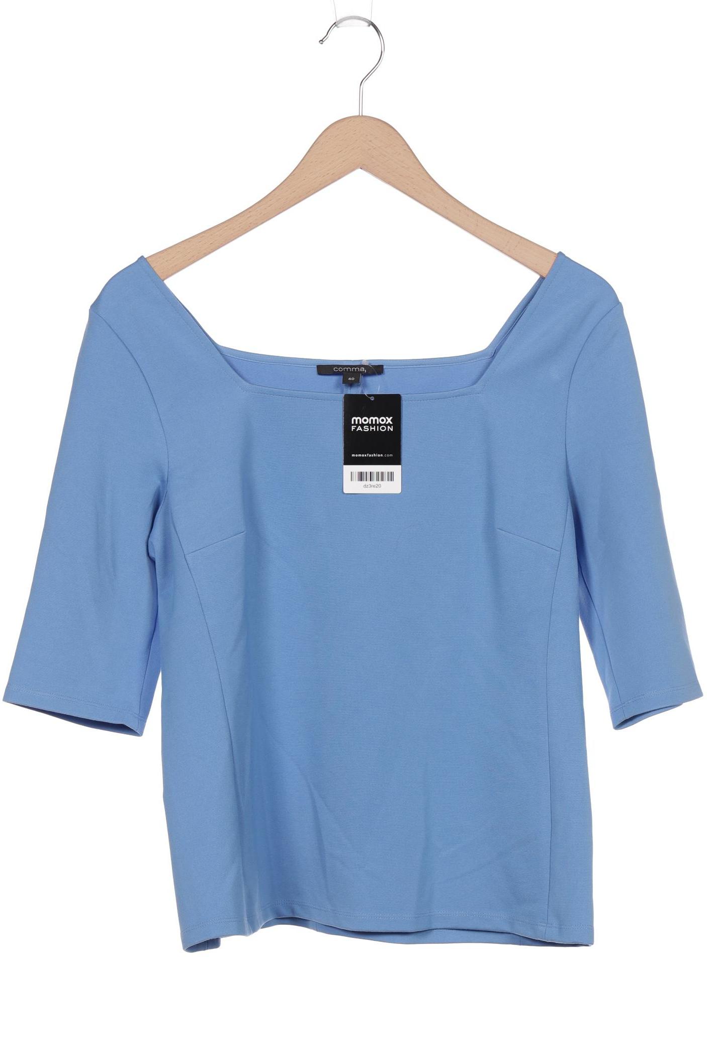 

Comma Damen Langarmshirt, blau, Gr. 40