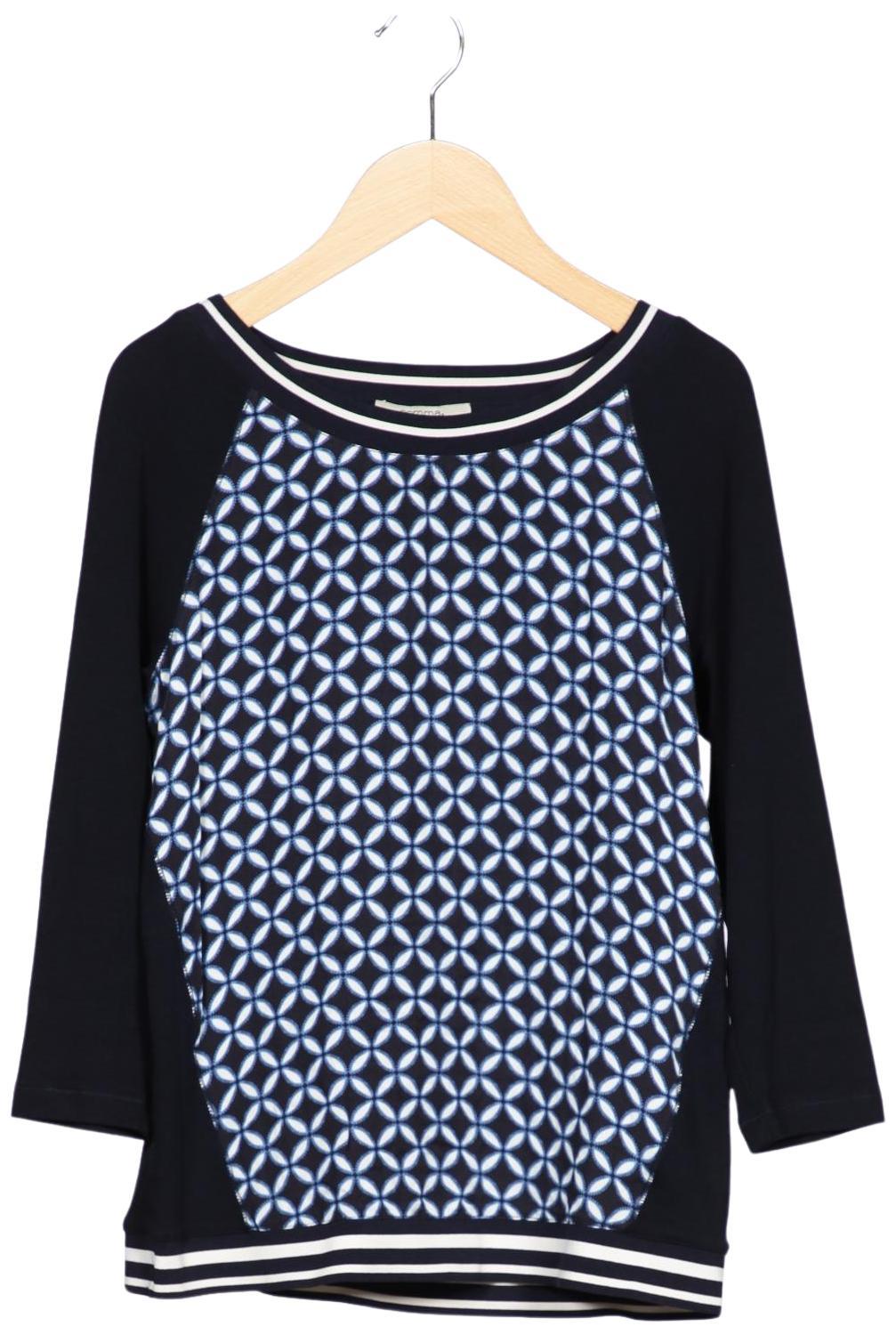 

Comma Damen Langarmshirt, marineblau, Gr. 34