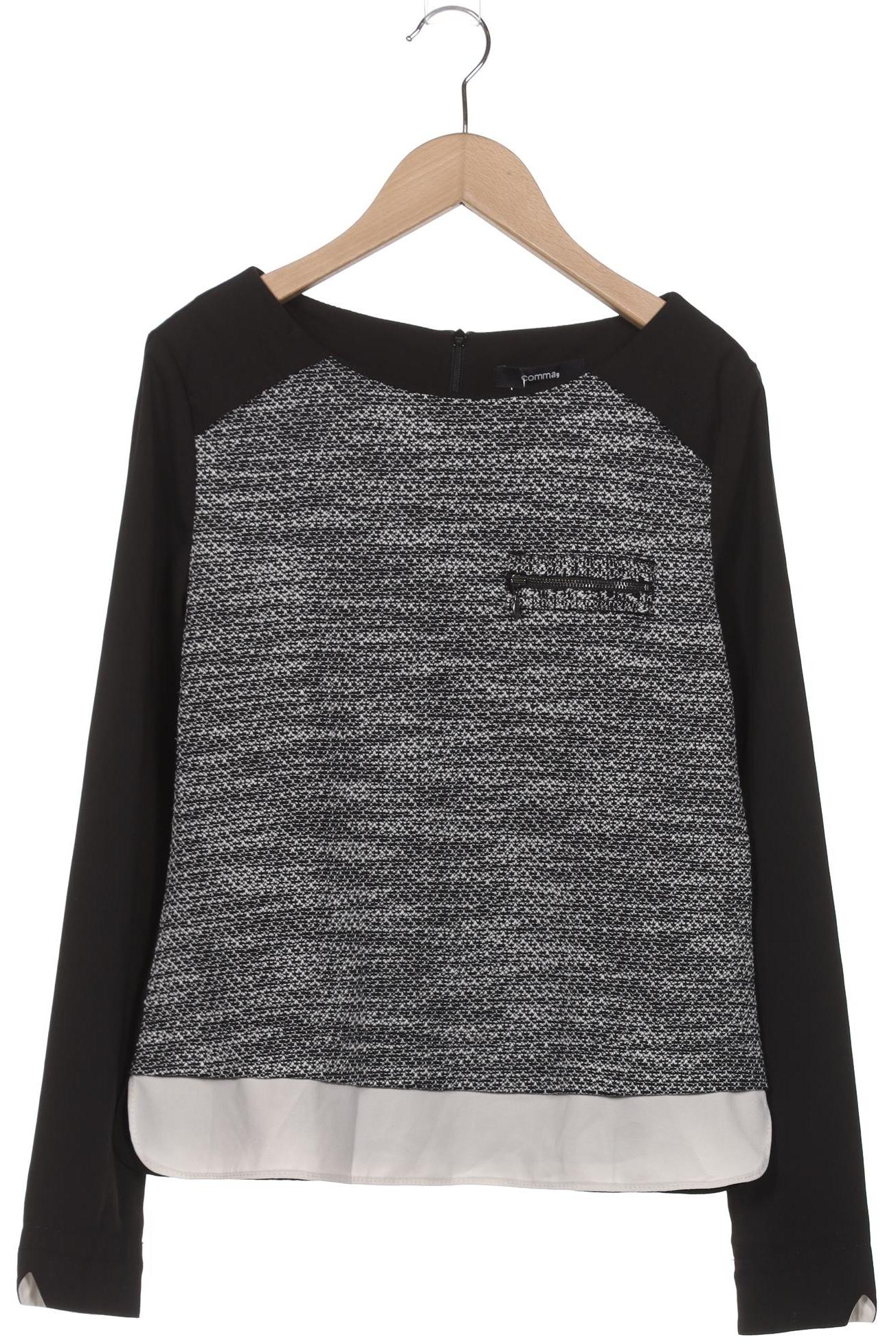 

Comma Damen Langarmshirt, schwarz, Gr. 34