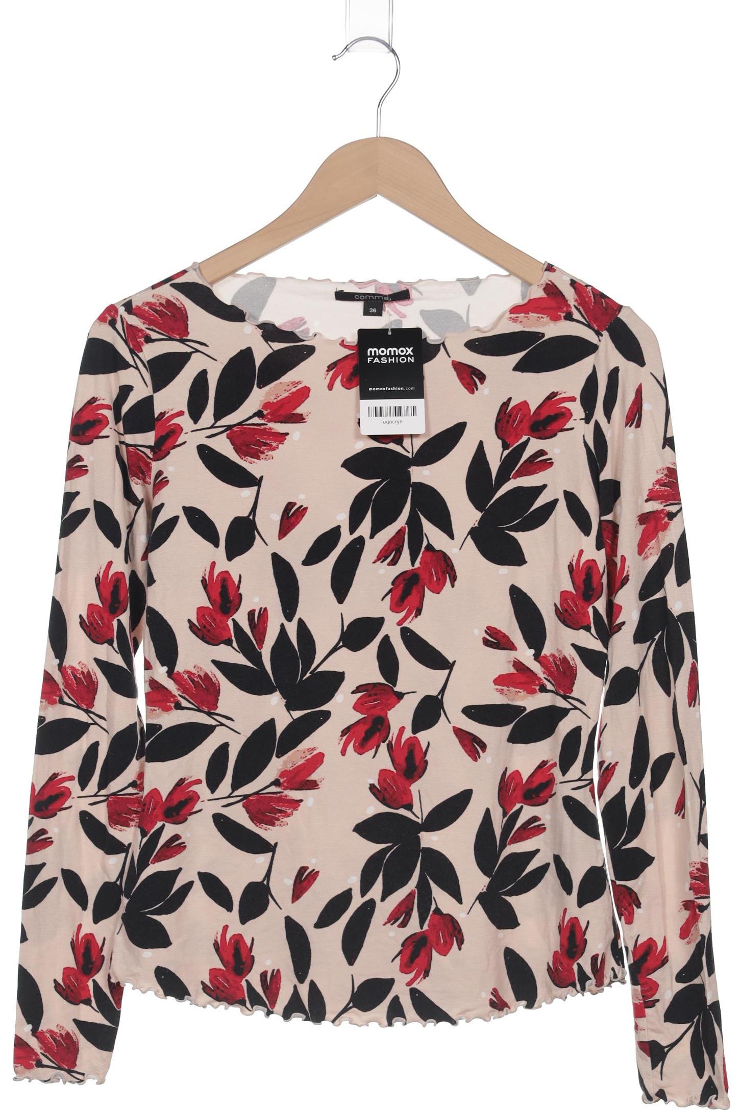 

Comma Damen Langarmshirt, beige, Gr. 36