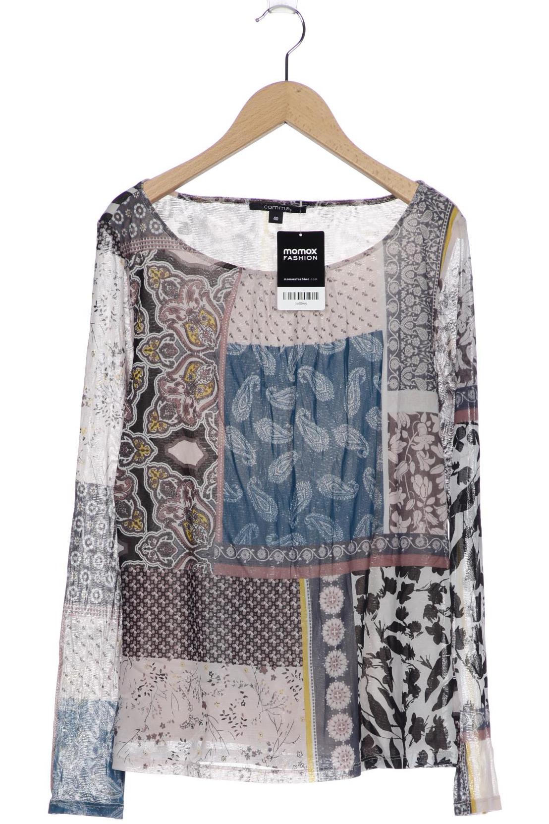 

Comma Damen Langarmshirt, mehrfarbig