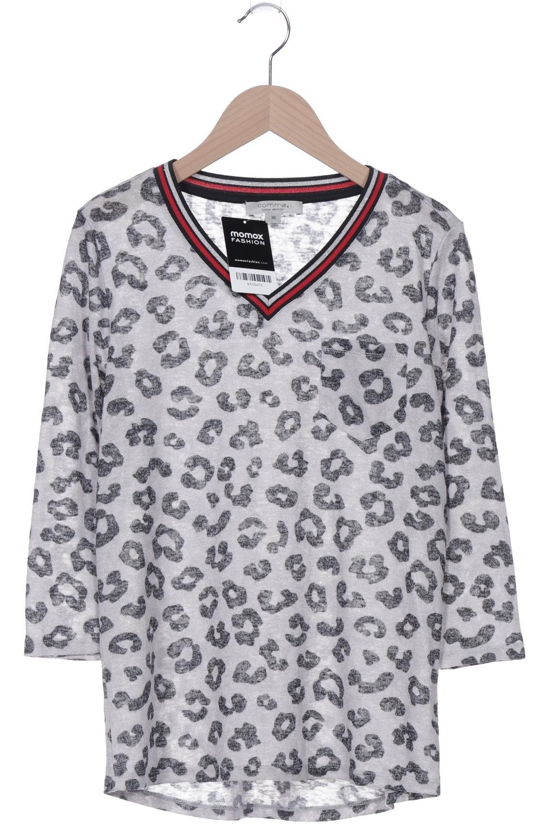 

Comma Damen Langarmshirt, grau, Gr. 36