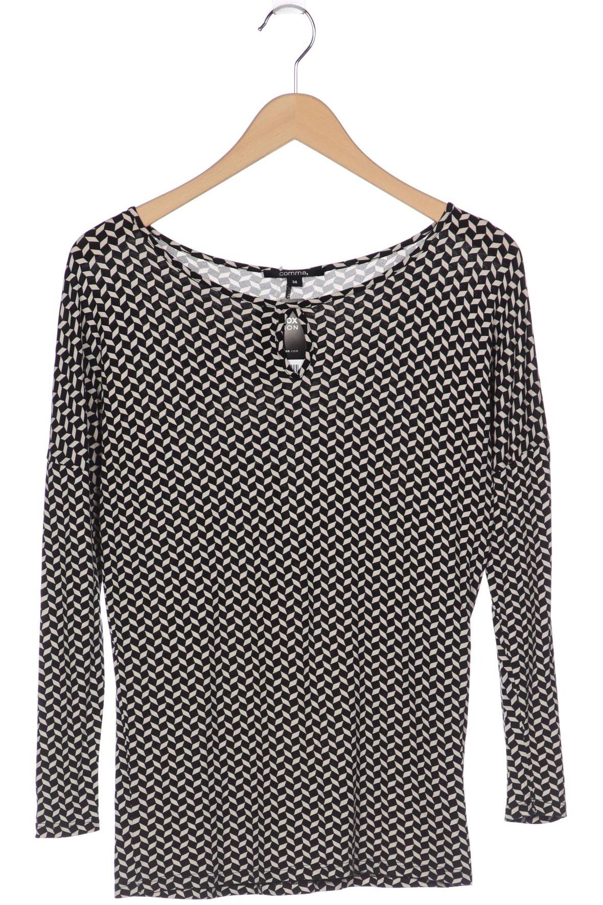

Comma Damen Langarmshirt, schwarz