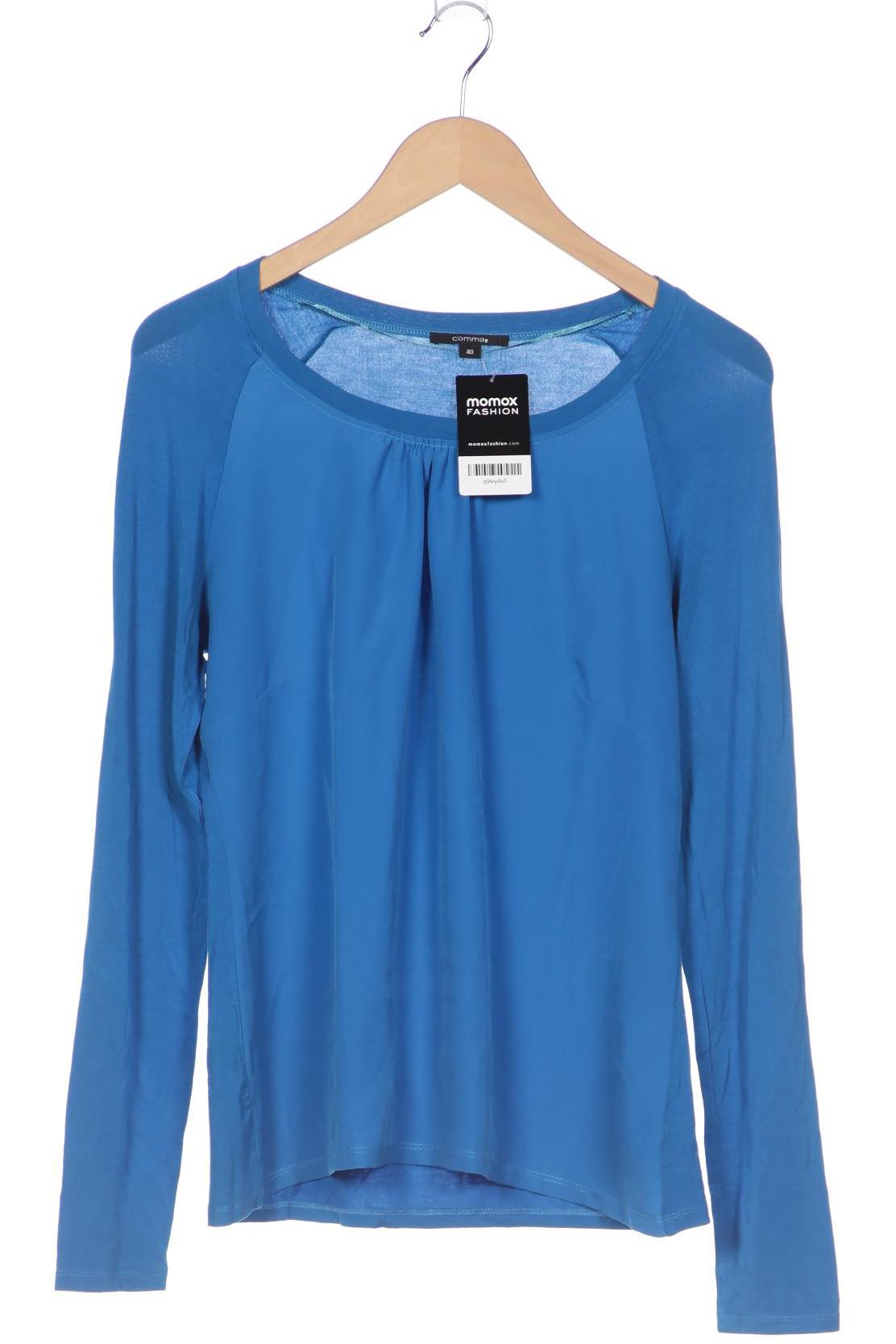 

Comma Damen Langarmshirt, blau, Gr. 40