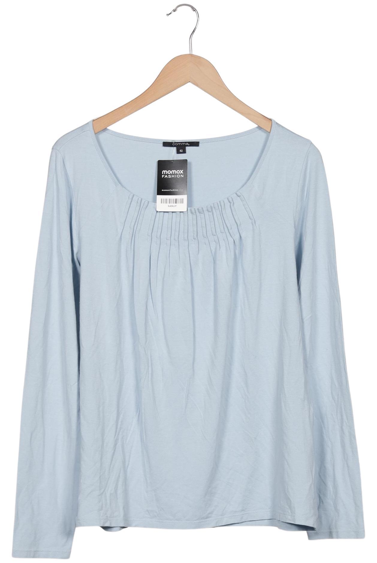 

Comma Damen Langarmshirt, hellblau, Gr. 42