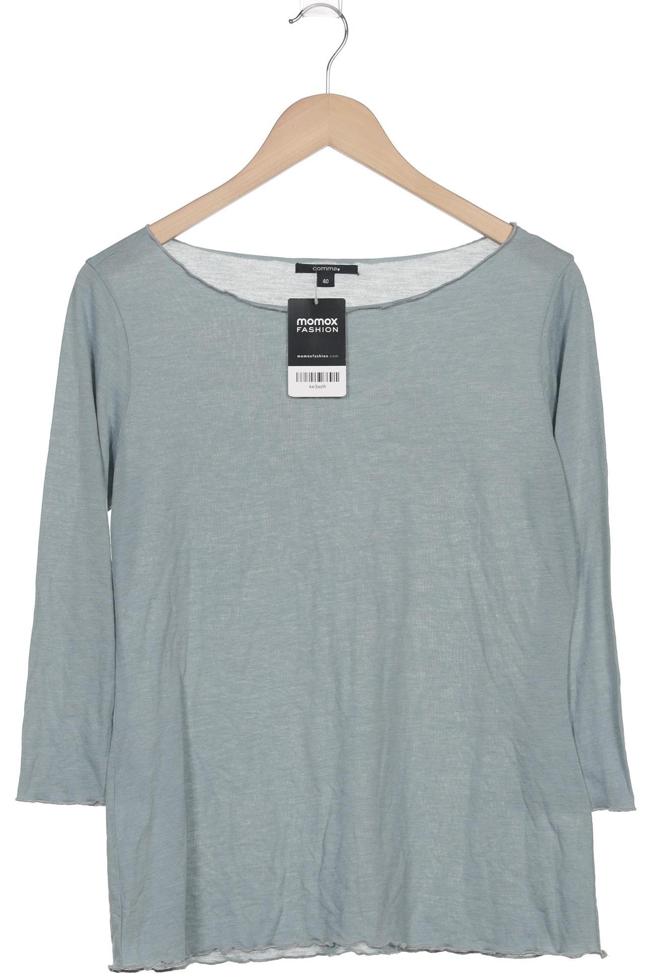

Comma Damen Langarmshirt, blau, Gr. 40