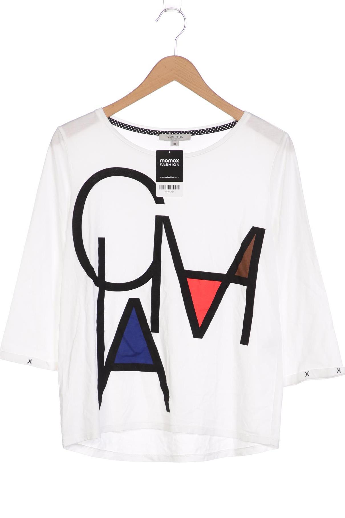

Comma Damen Langarmshirt, weiß, Gr. 38