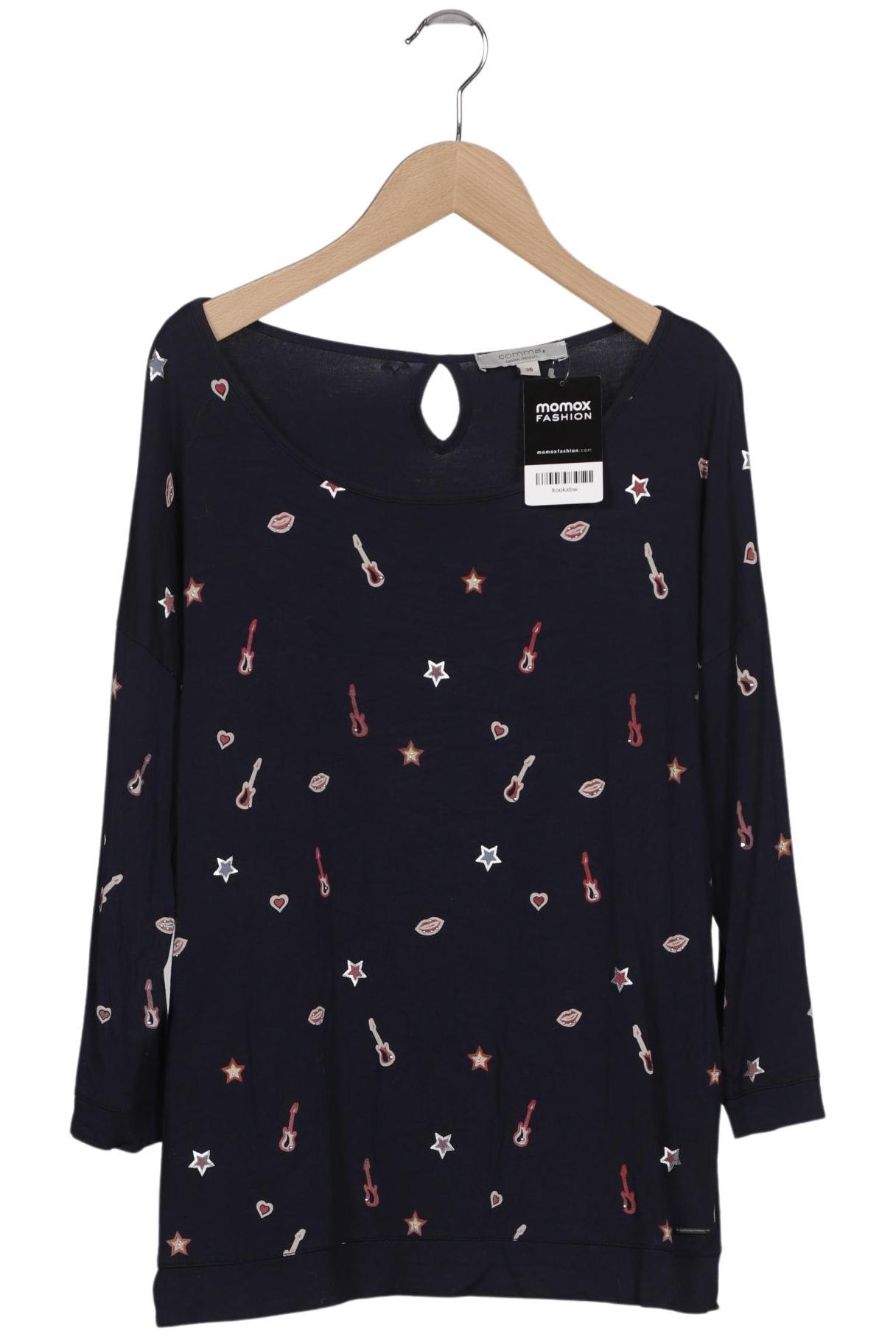 

Comma Damen Langarmshirt, marineblau, Gr. 36