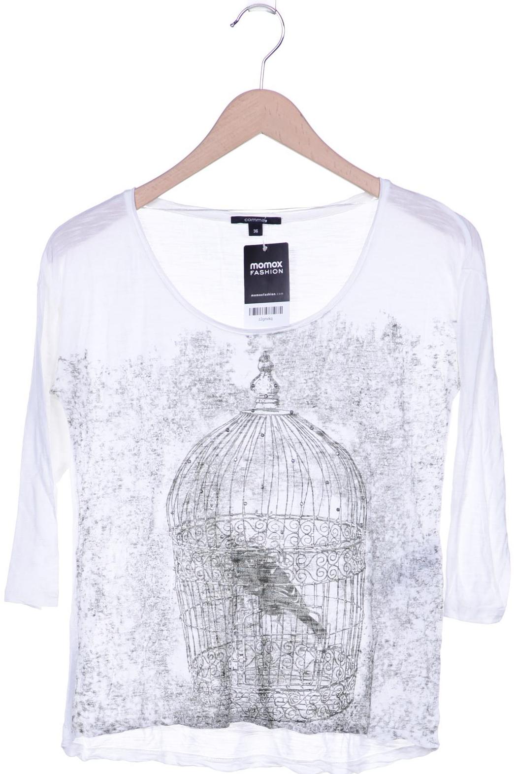 

Comma Damen Langarmshirt, cremeweiß