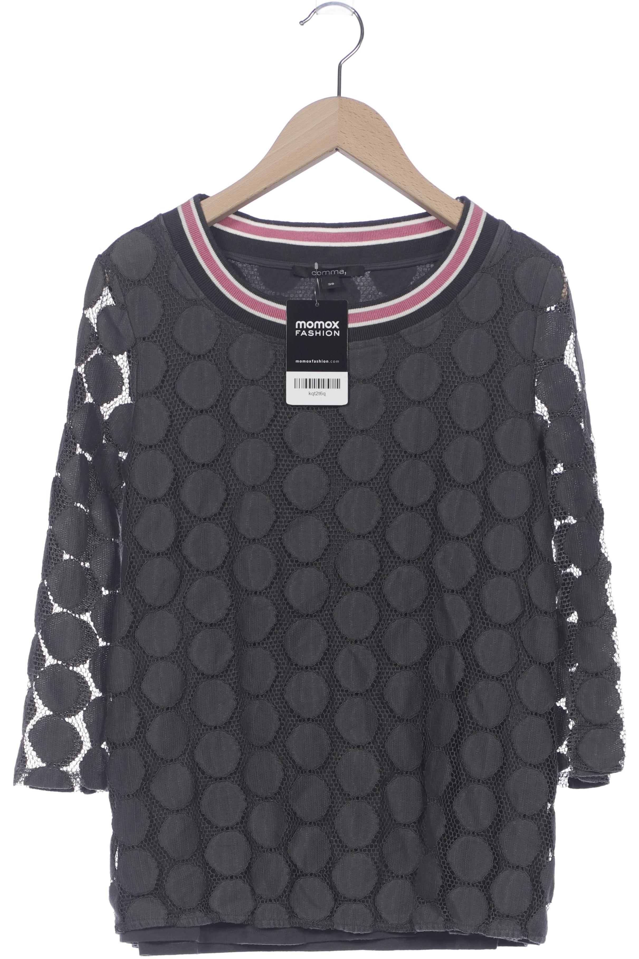 

Comma Damen Langarmshirt, grau, Gr. 36