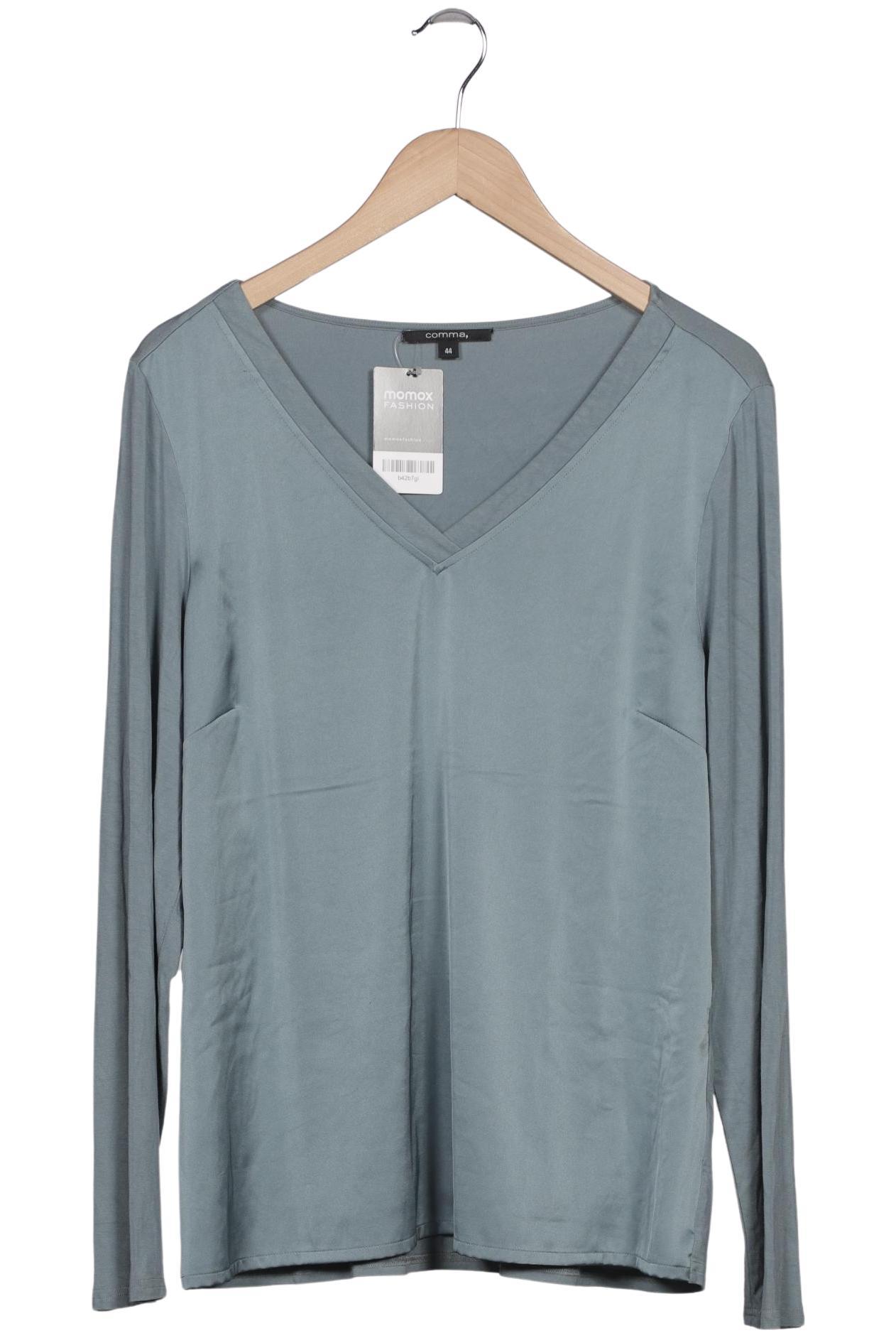 

Comma Damen Langarmshirt, türkis, Gr. 44