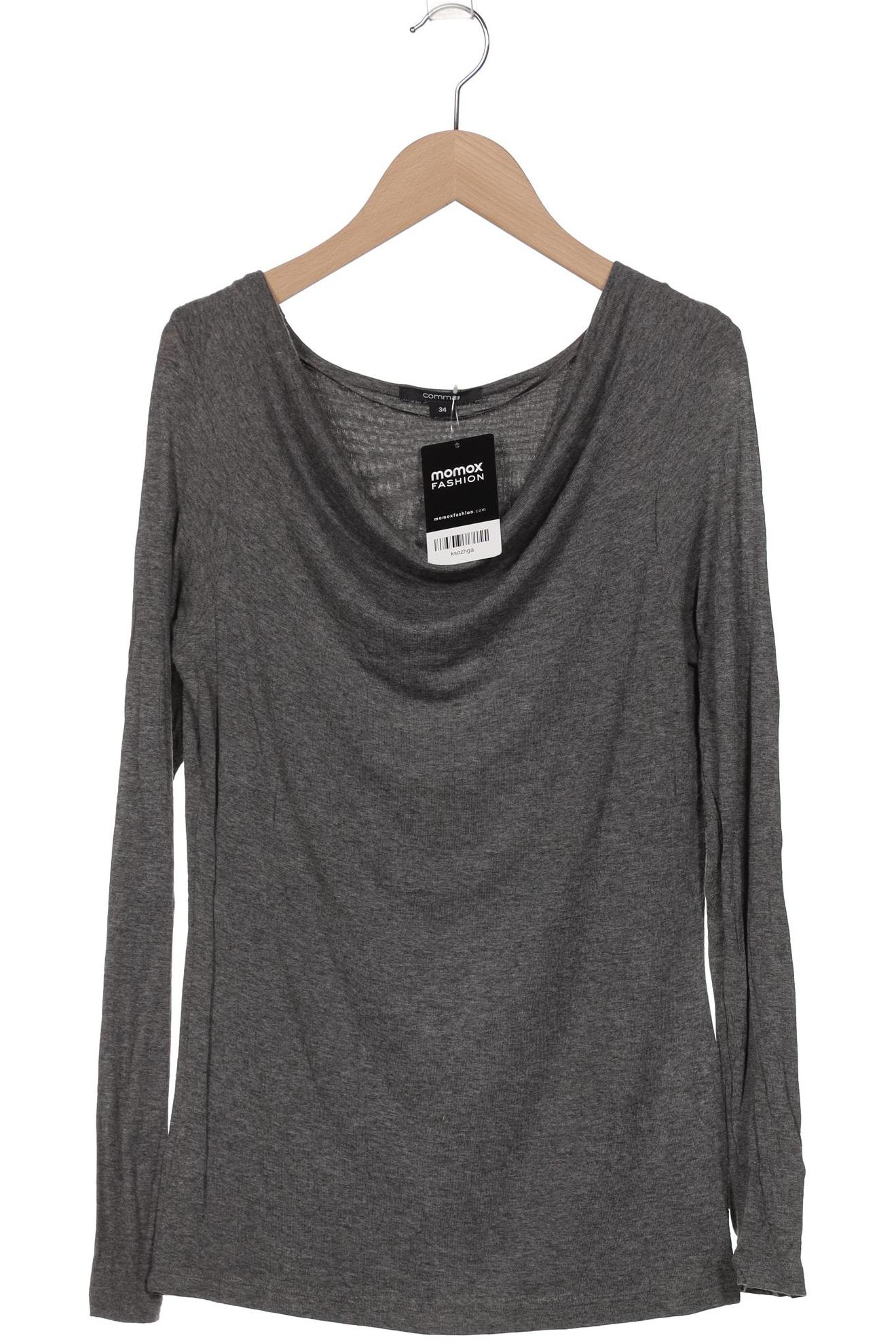

Comma Damen Langarmshirt, grau, Gr. 34
