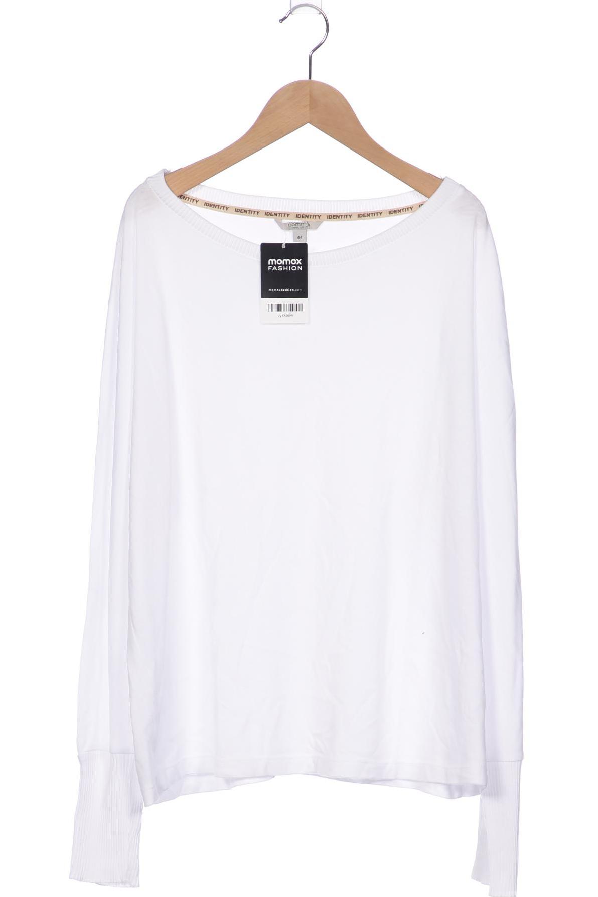 

Comma Damen Langarmshirt, weiß, Gr. 44