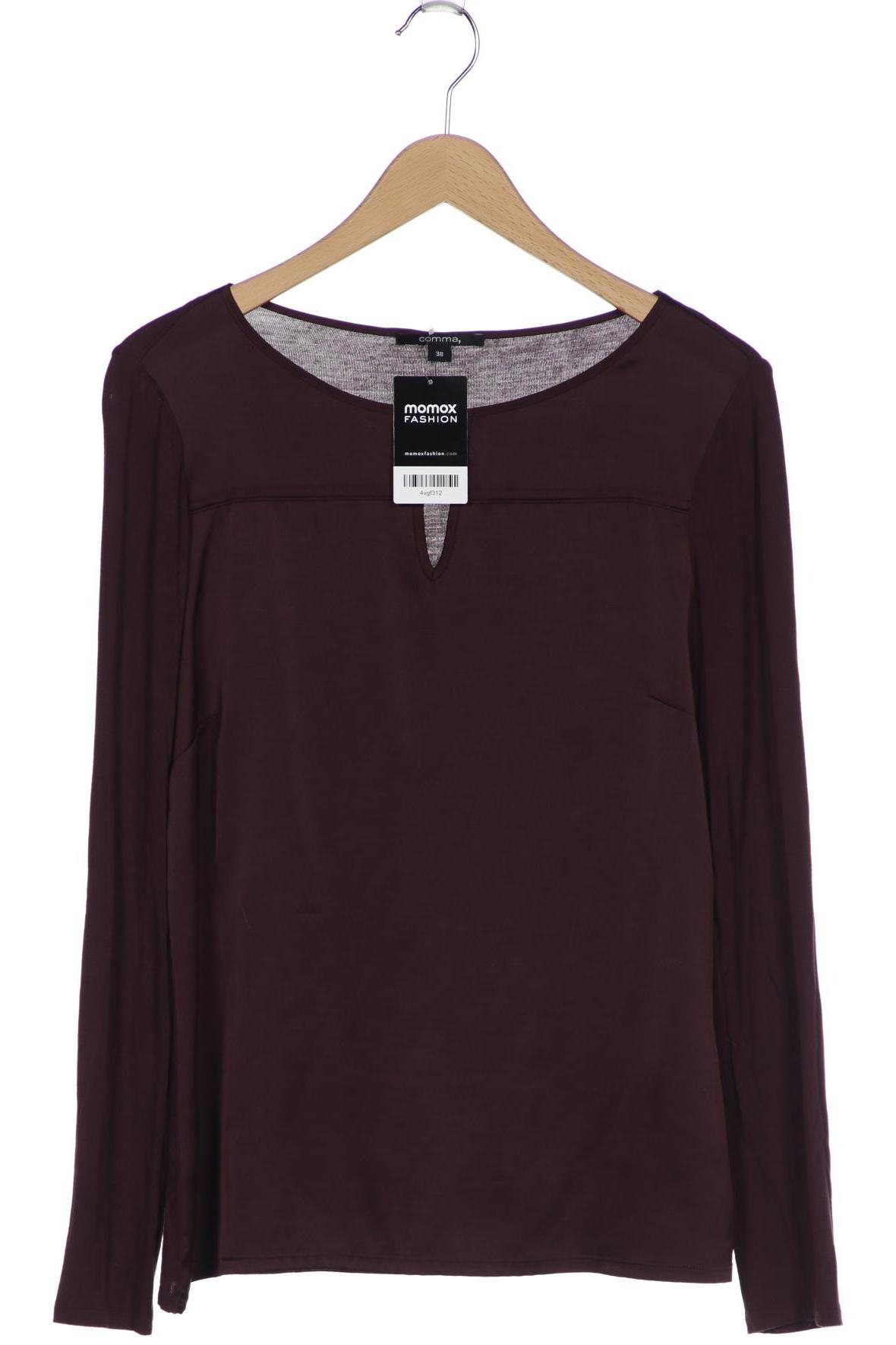 

Comma Damen Langarmshirt, bordeaux, Gr. 38