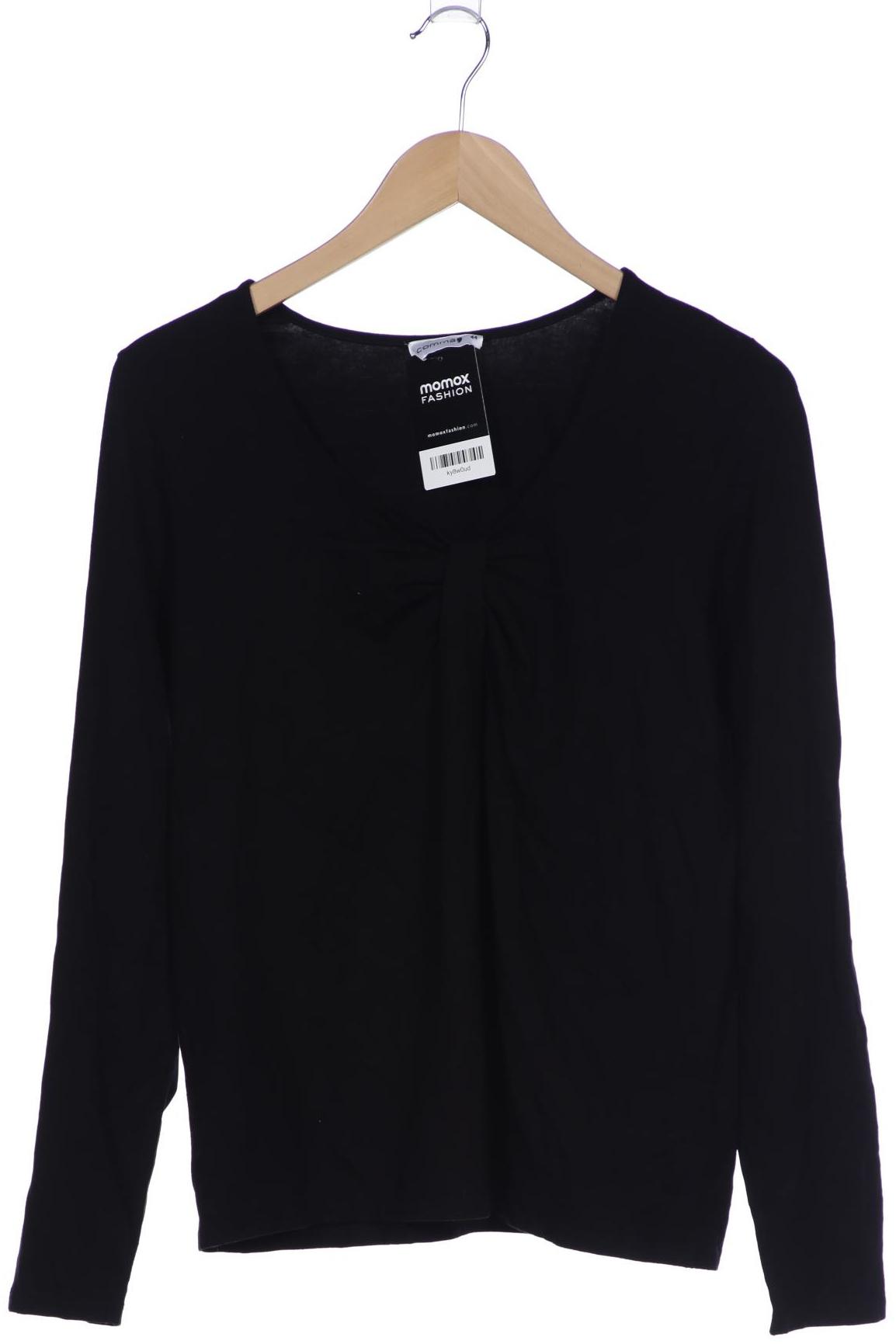 

Comma Damen Langarmshirt, schwarz, Gr. 44