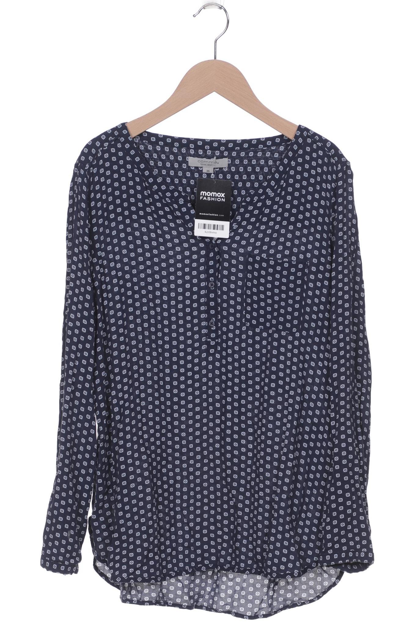 

Comma Damen Langarmshirt, marineblau, Gr. 36
