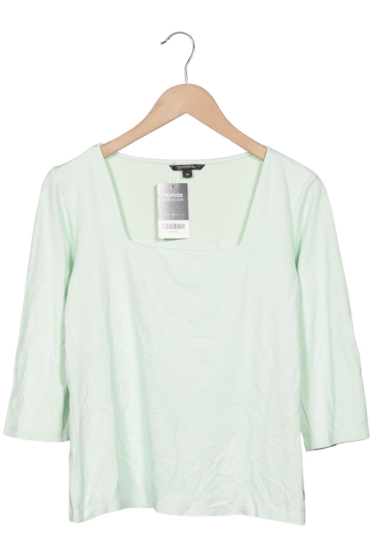 

Comma Damen Langarmshirt, hellgrün, Gr. 40