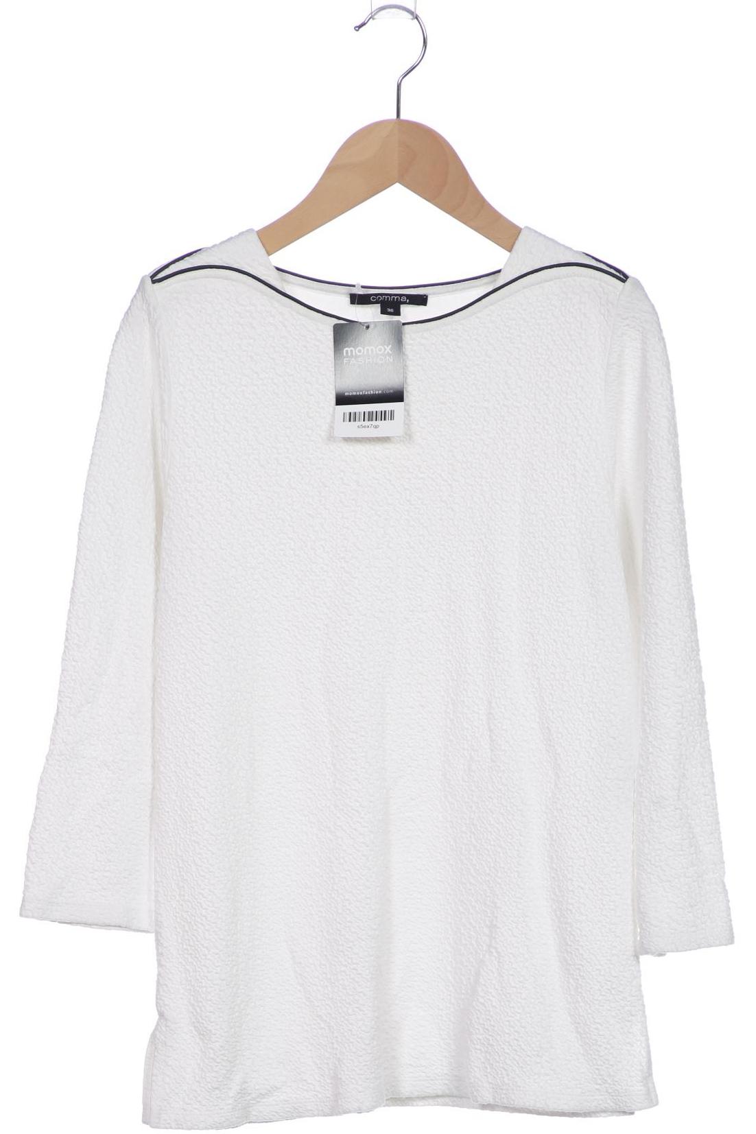 

Comma Damen Langarmshirt, weiß, Gr. 36