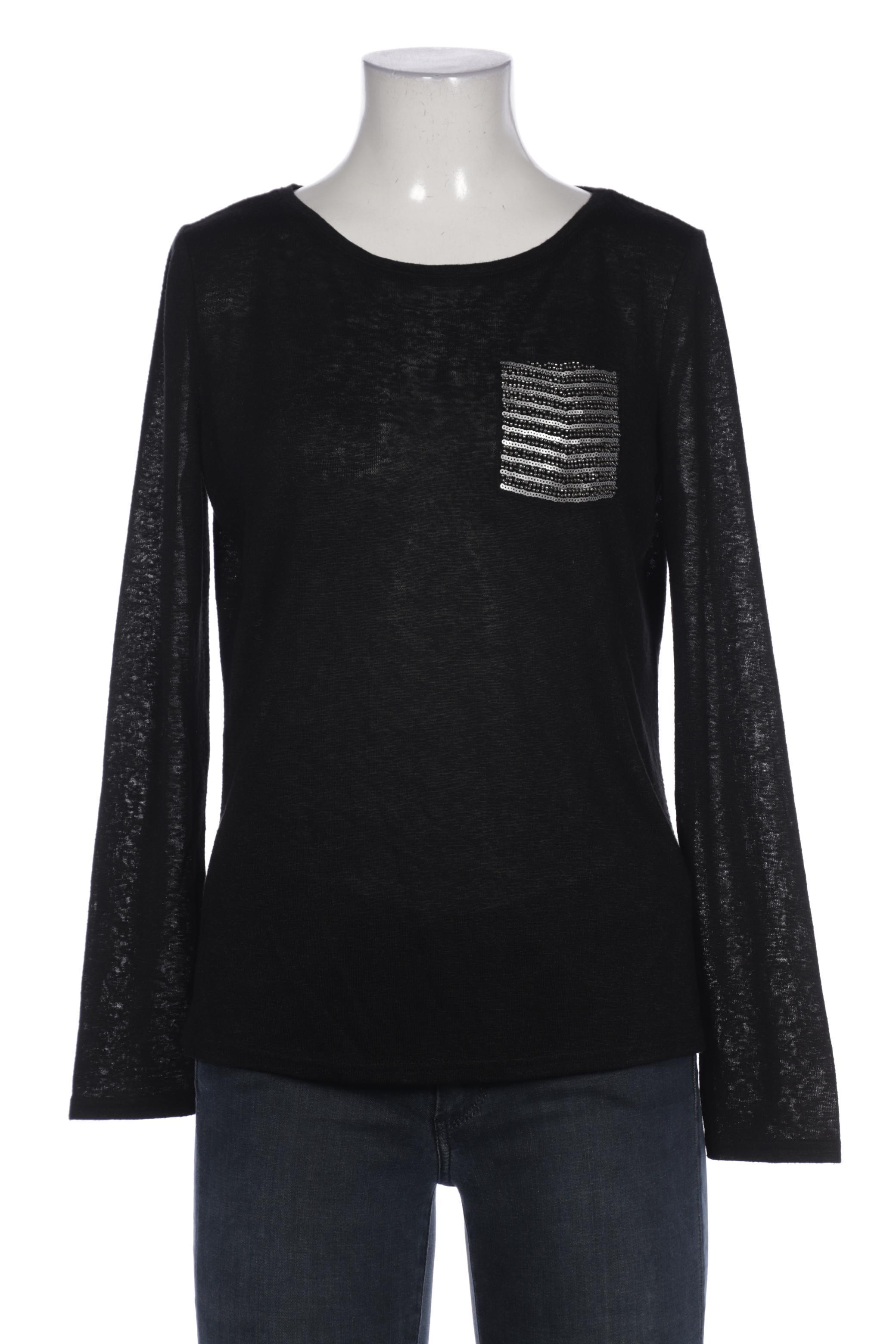 

Comma Damen Langarmshirt, schwarz, Gr. 34