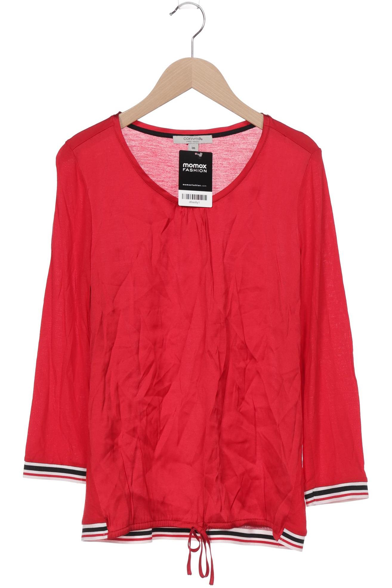 

Comma Damen Langarmshirt, rot, Gr. 36