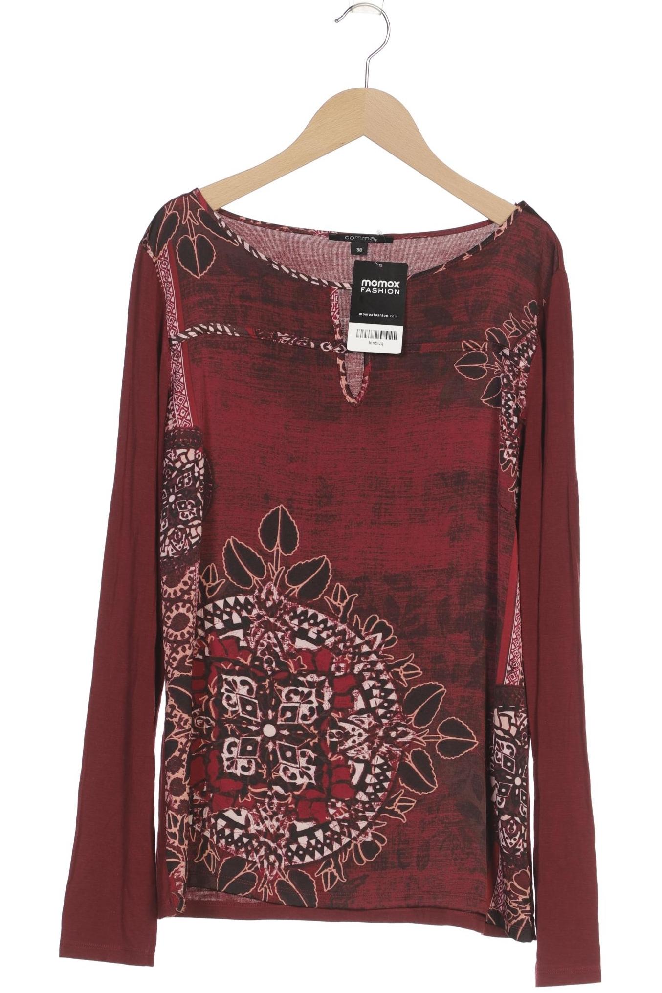 

Comma Damen Langarmshirt, bordeaux, Gr. 38