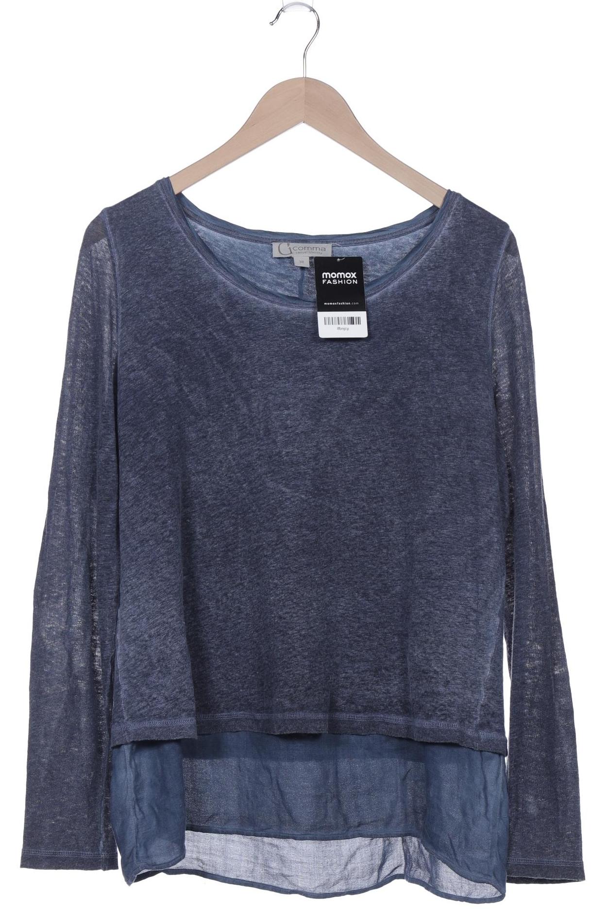 

Comma Damen Langarmshirt, marineblau, Gr. 38