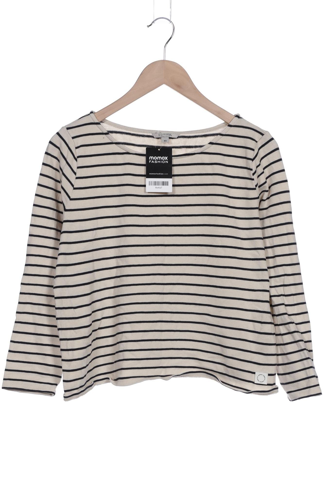

Comma Damen Langarmshirt, beige, Gr. 40