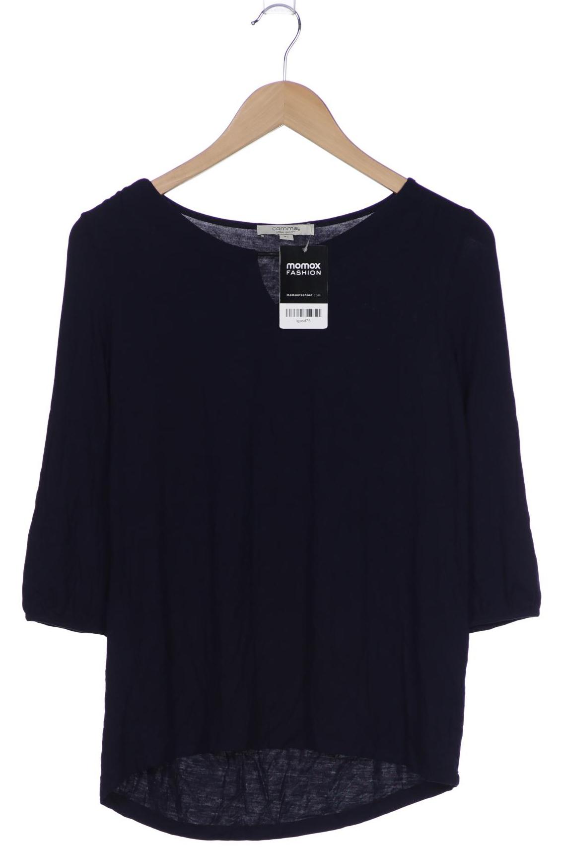 

Comma Damen Langarmshirt, marineblau, Gr. 34