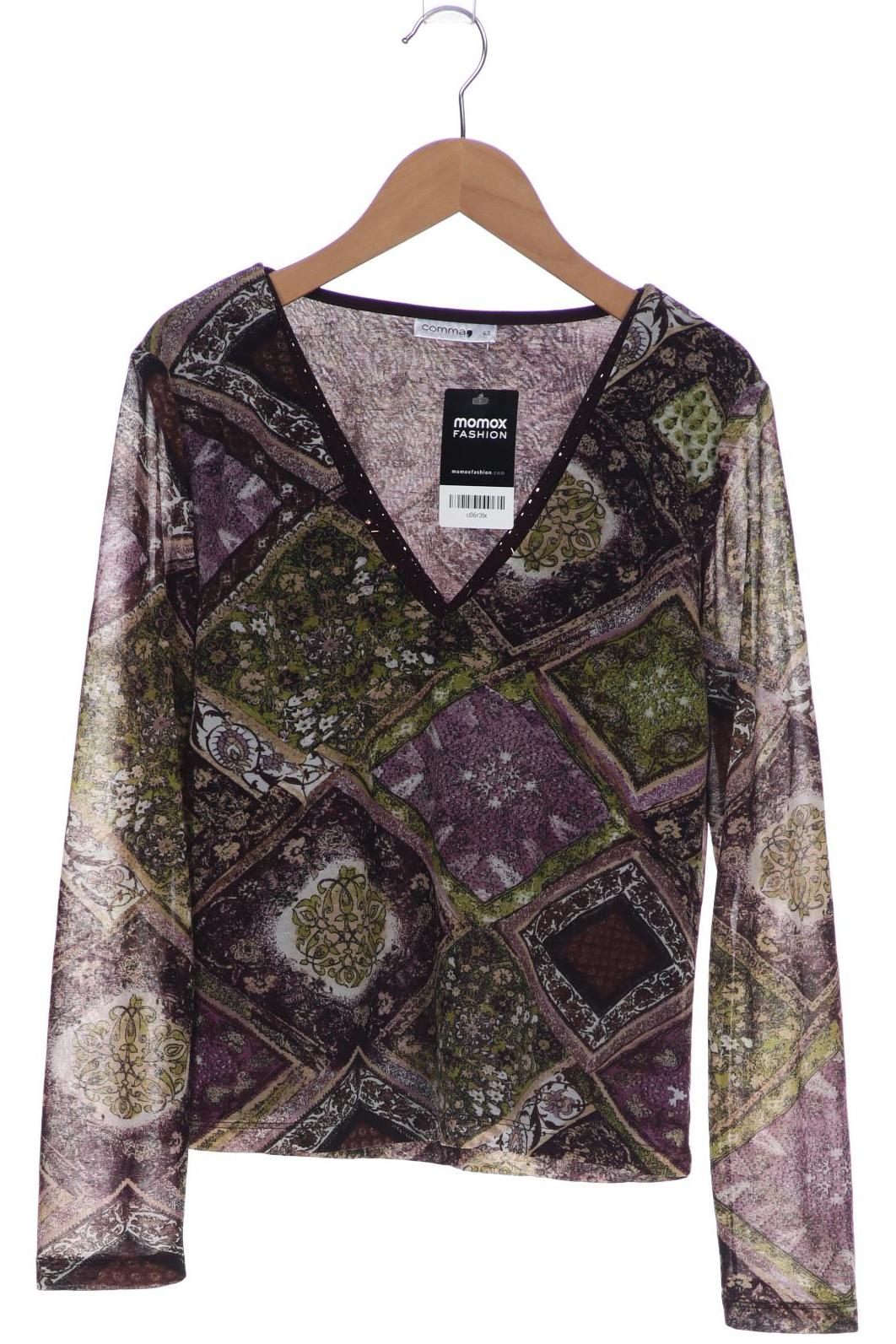 

Comma Damen Langarmshirt, grün, Gr. 42