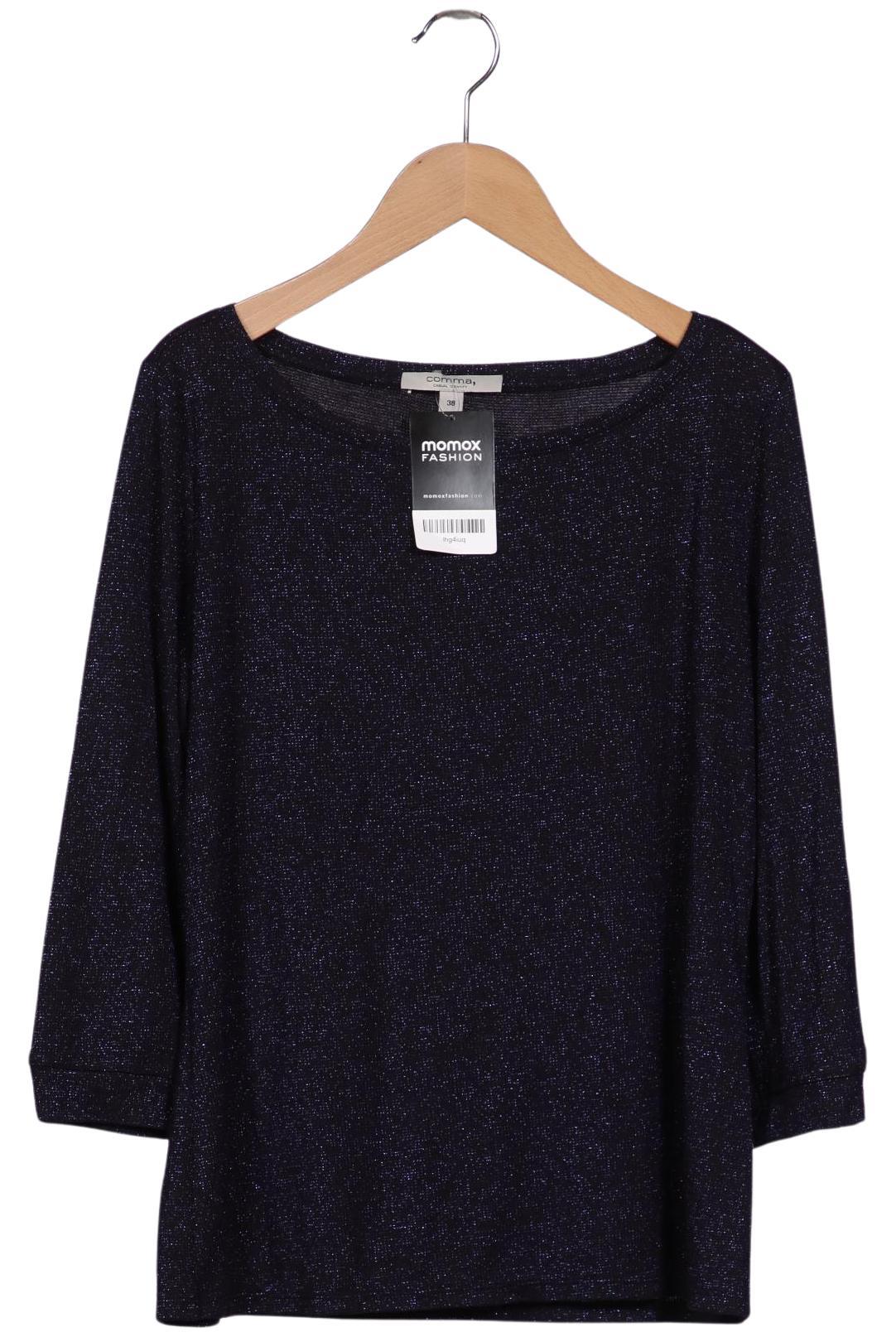 

Comma Damen Langarmshirt, marineblau, Gr. 38