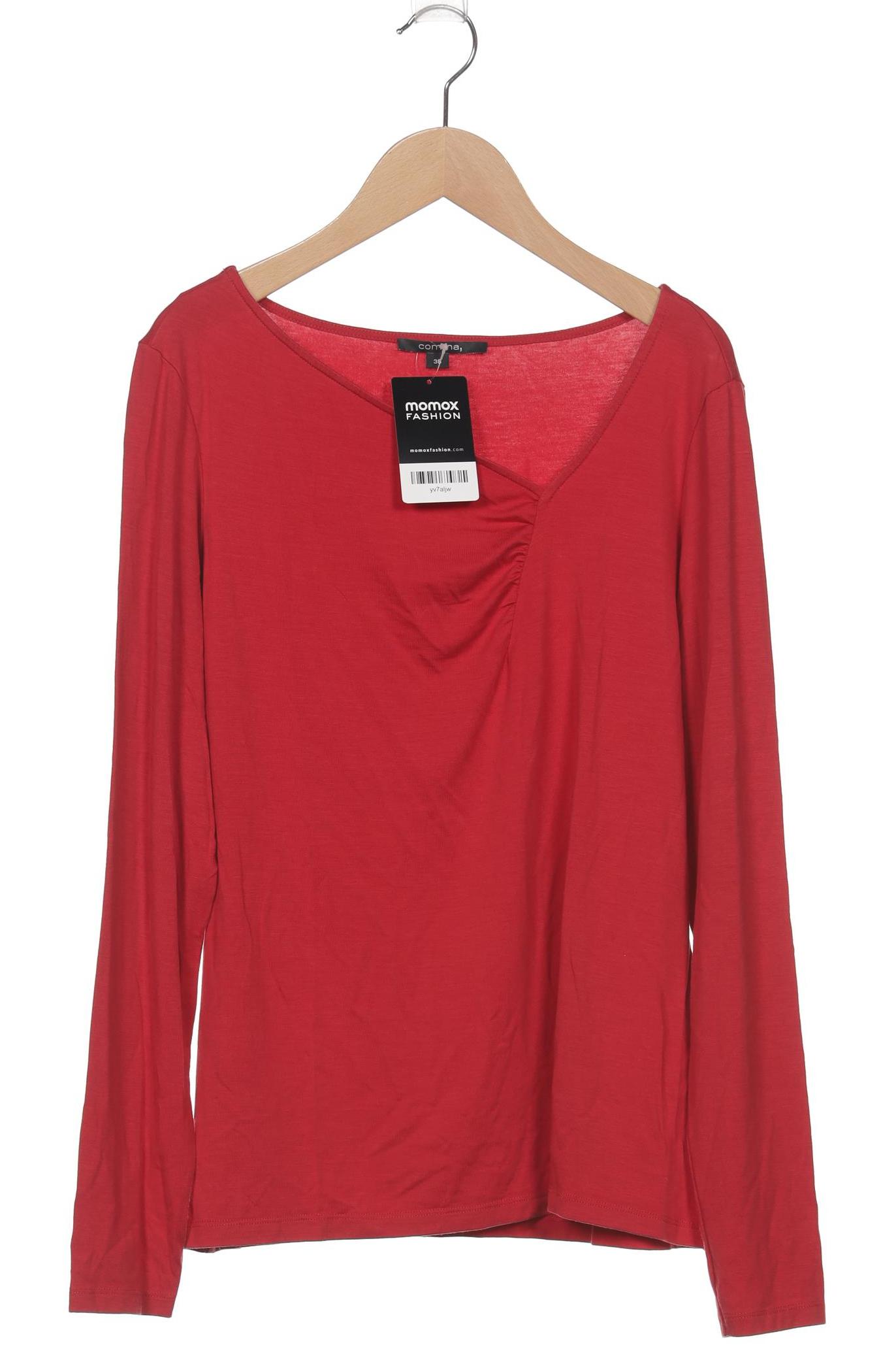 

Comma Damen Langarmshirt, rot, Gr. 38