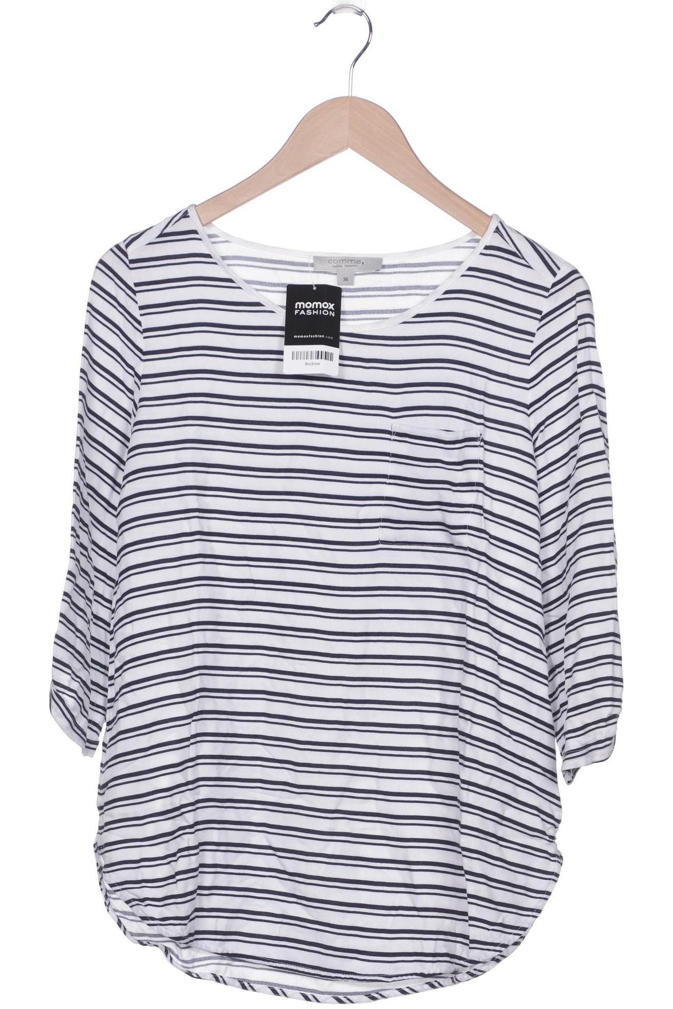 

Comma Damen Langarmshirt, weiß